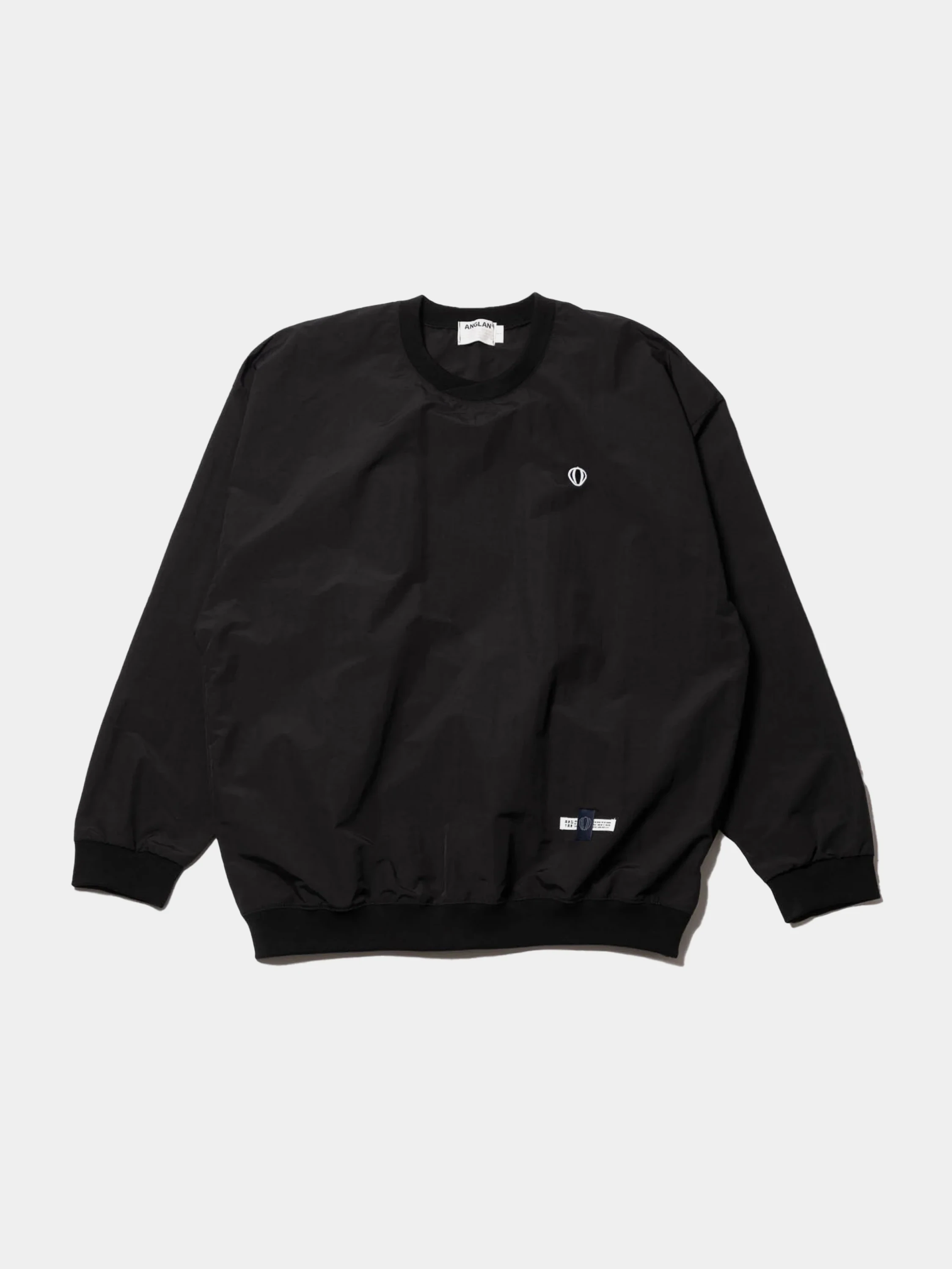 Свитшот ANGLAN Nylon Athletic Wappen Sweatshirt Black