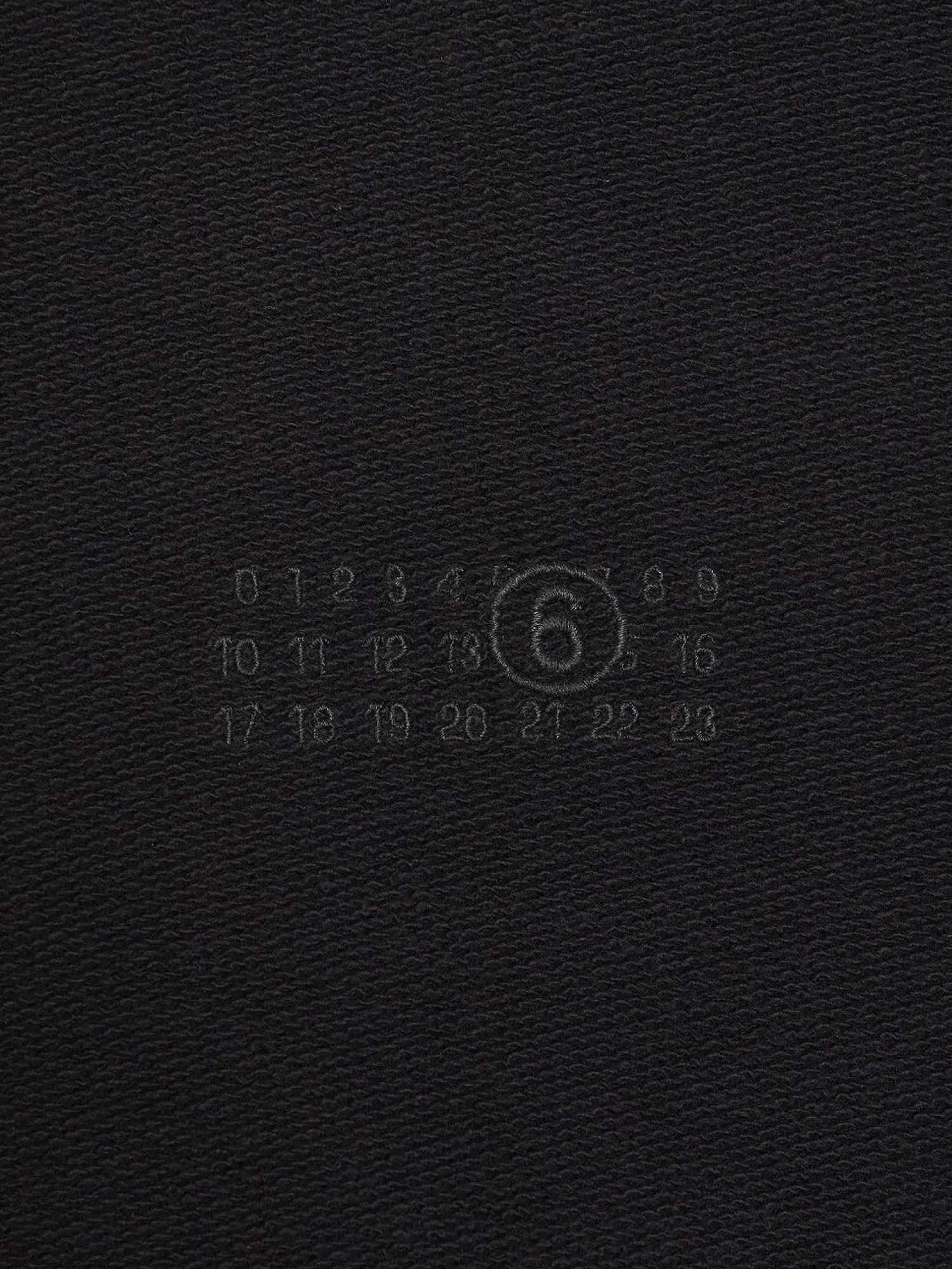 Зип-худи MM6 Maison Margiela Brushed Jersey Black