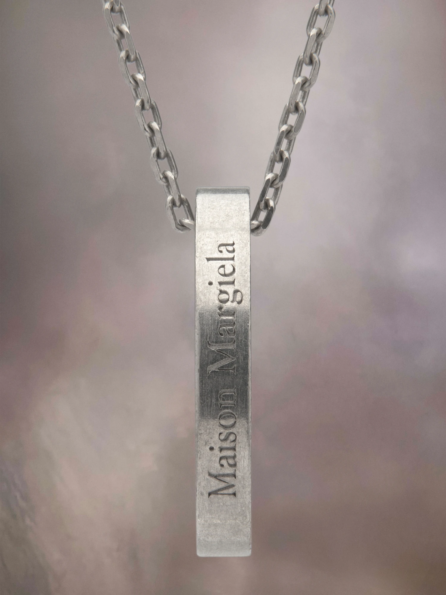 Ожерелье Maison Margiela Logo Ring Silver