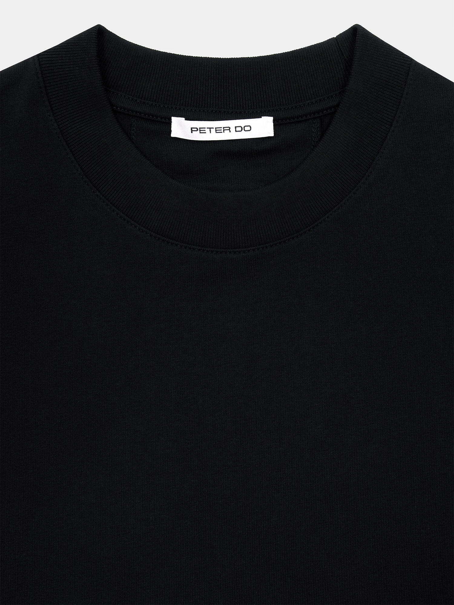 Женская футболка Peter Do Creased Oversized Tee Black