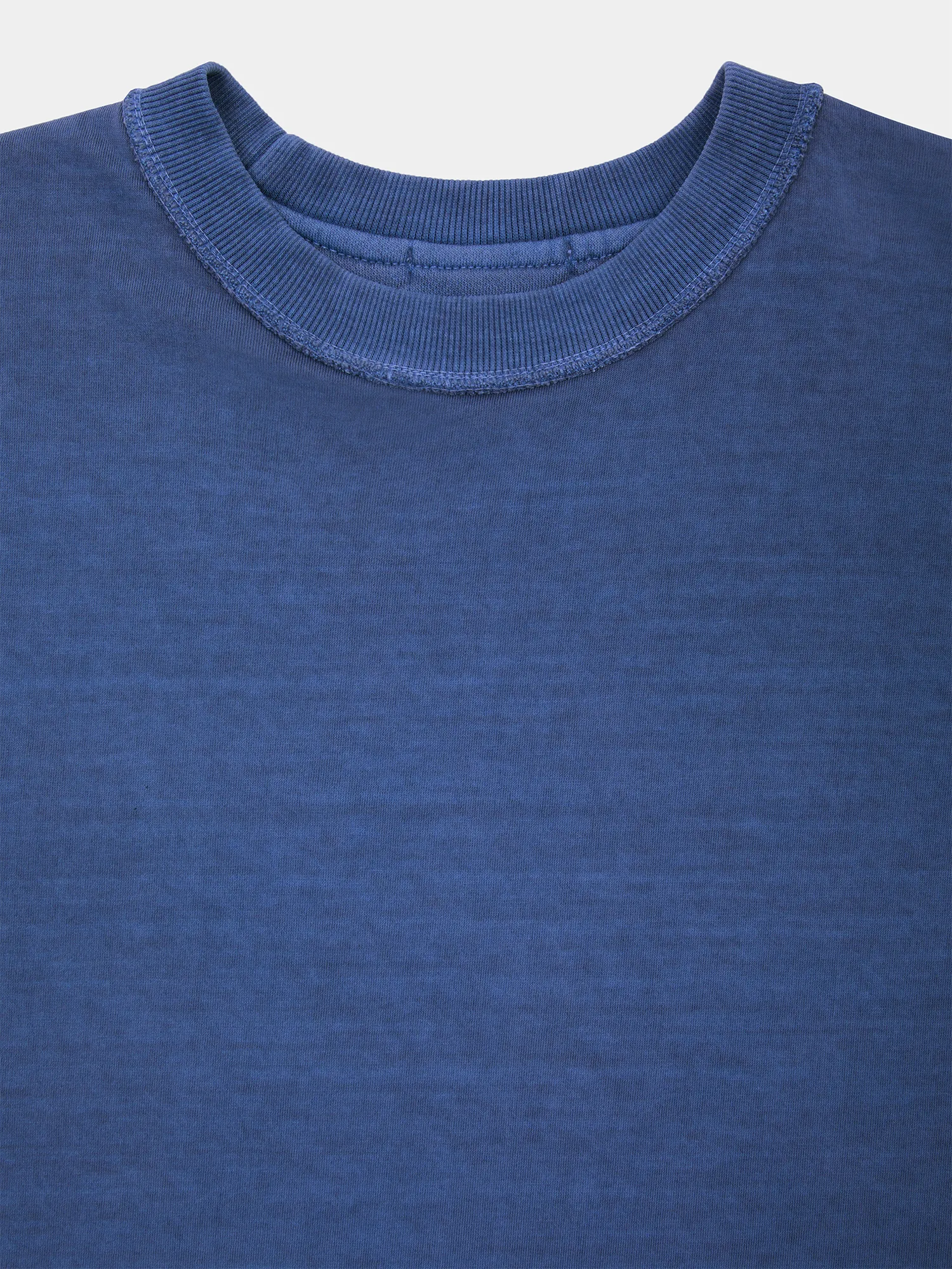 Свитшот ANGLAN Reversible Pigment Two Layer Washed Blue
