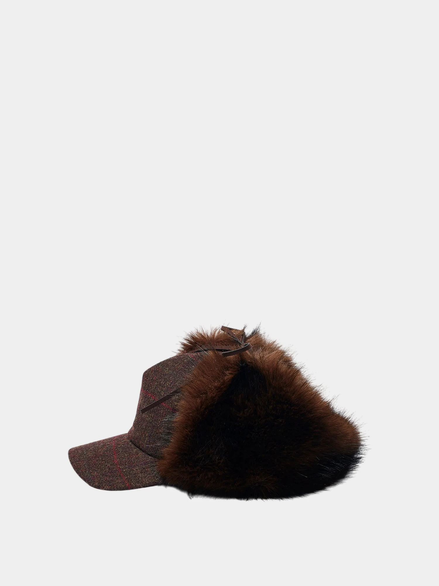 Кепка OPEN YY Faux Fur Earflap Brown