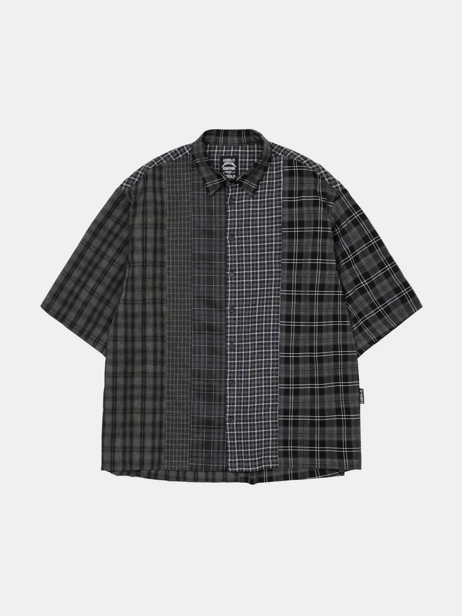 Рубашка AJOBYAJO Check Mixed Black