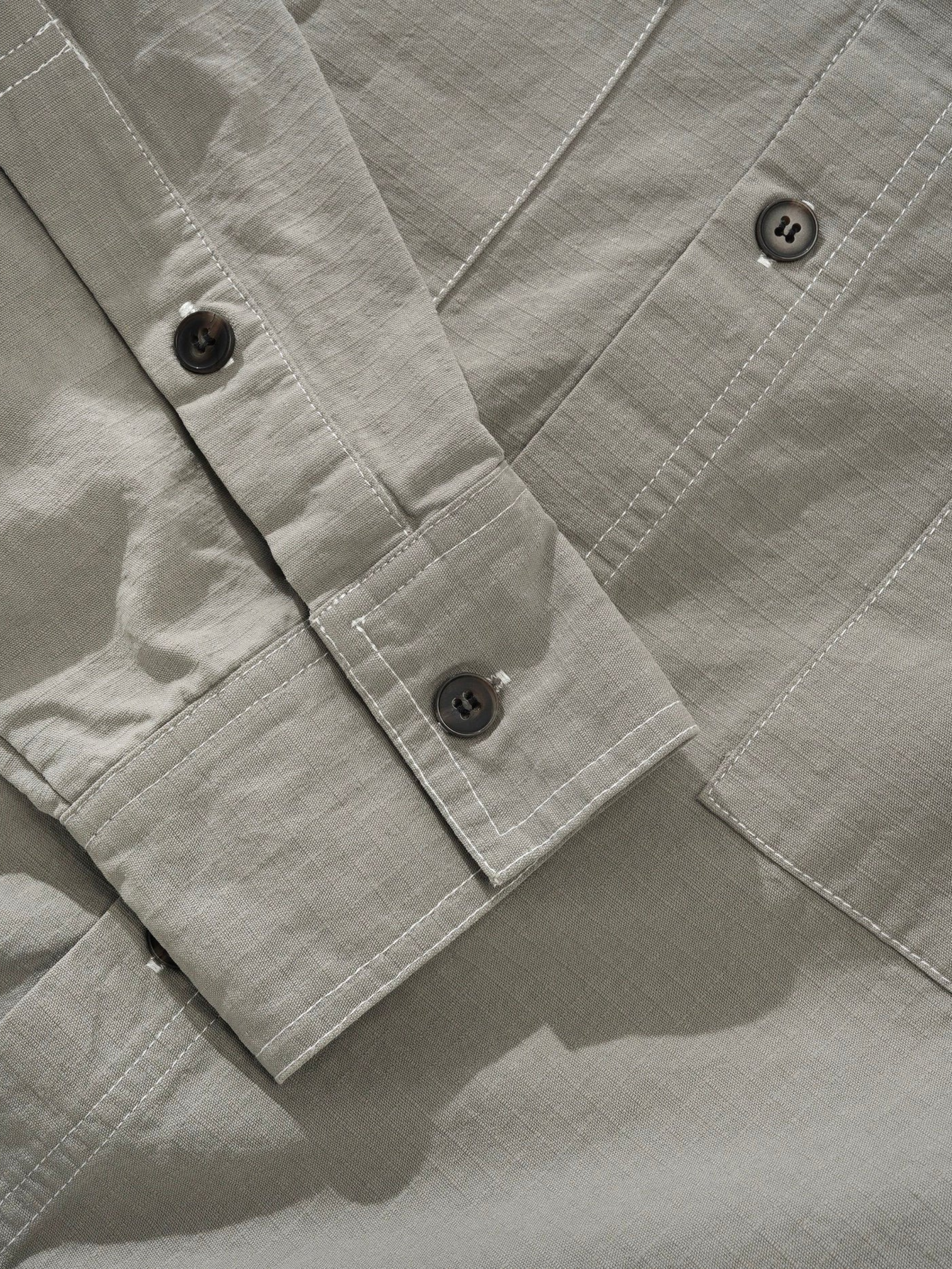 Рубашка Butter Goods Ripstop Button Up Grey