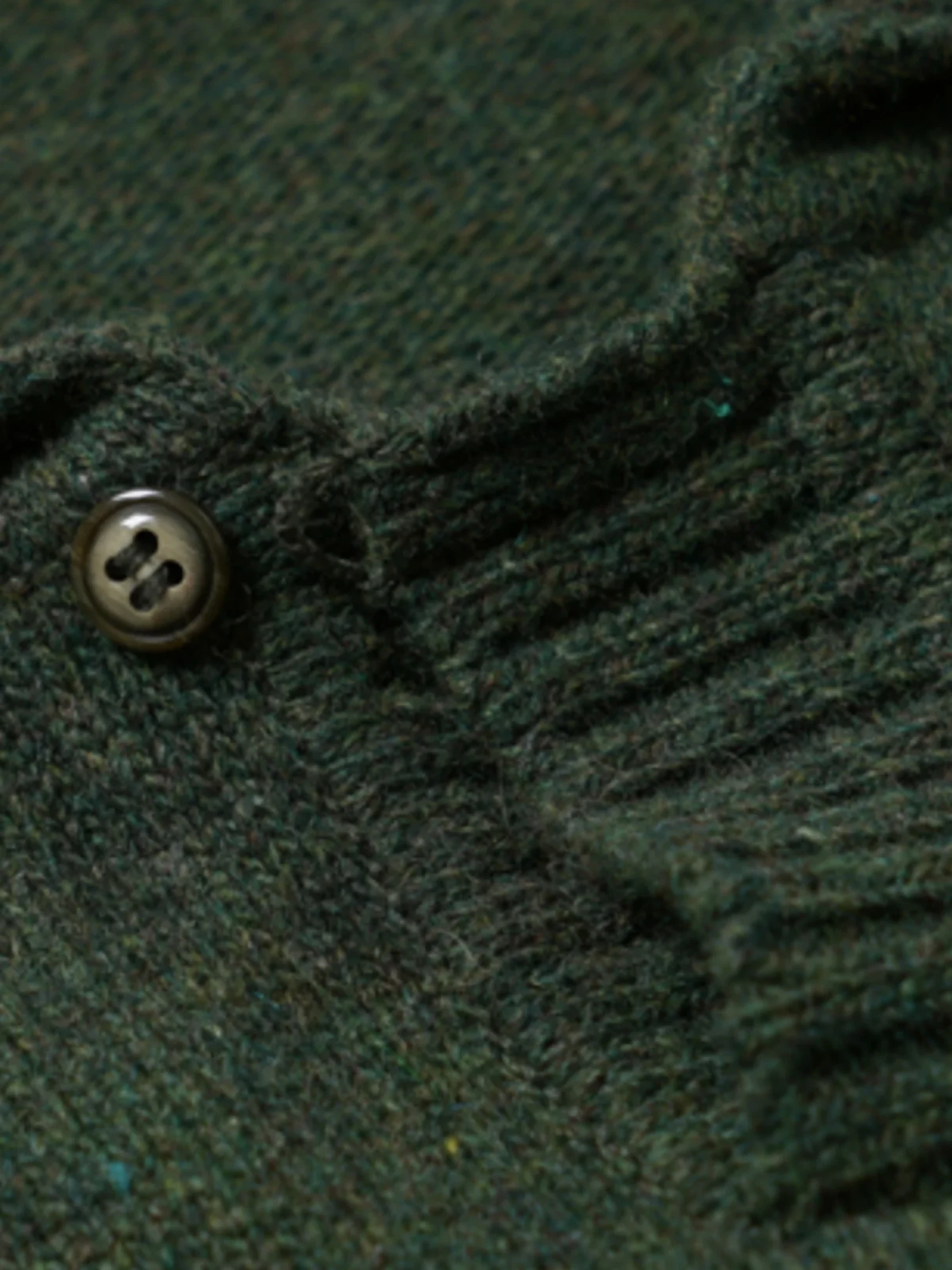 Свитер FrizmWORKS Wool Collar Knit Forest Green