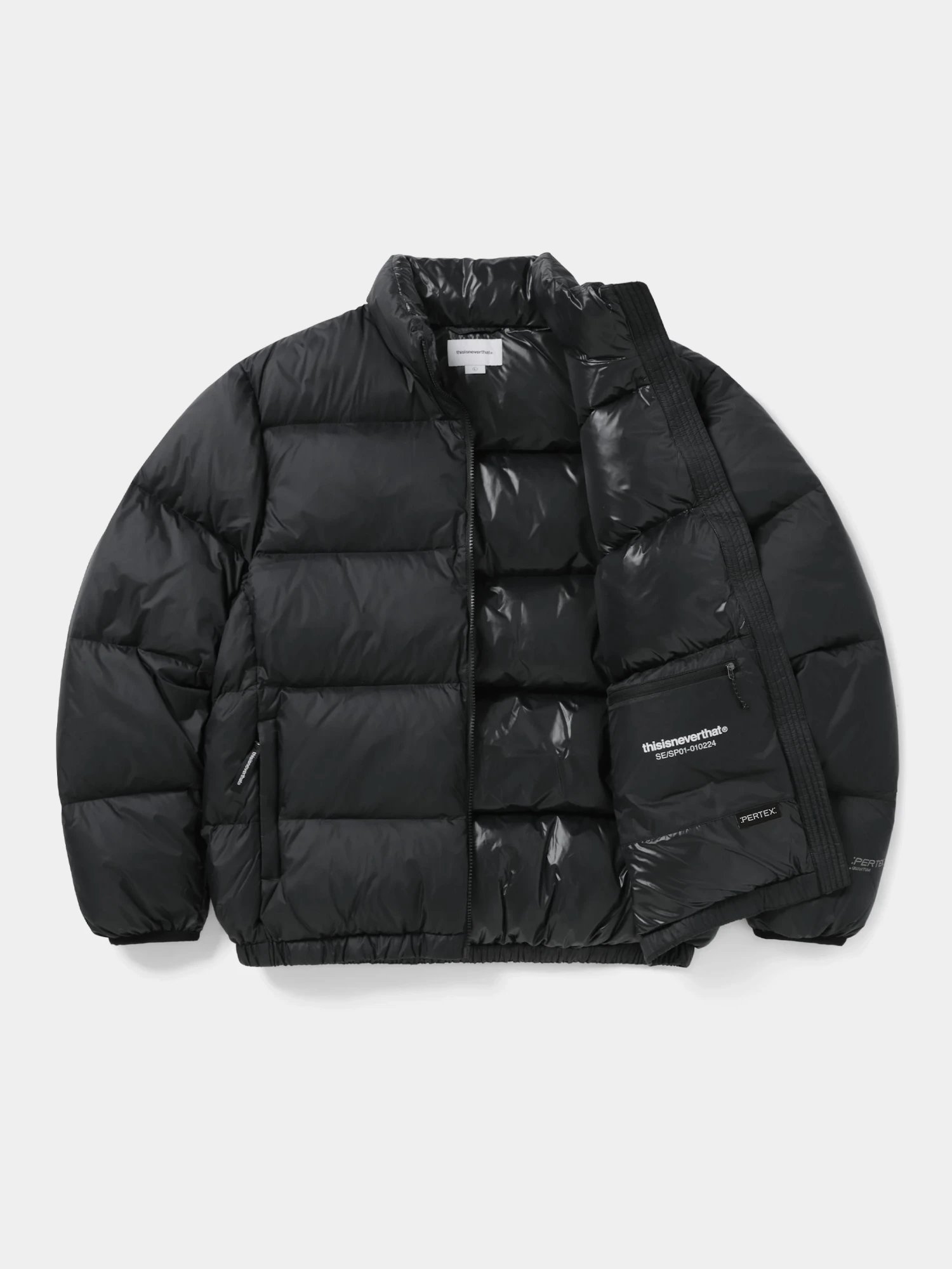 Пуховик thisisneverthat Pertex T Down Jacket Black