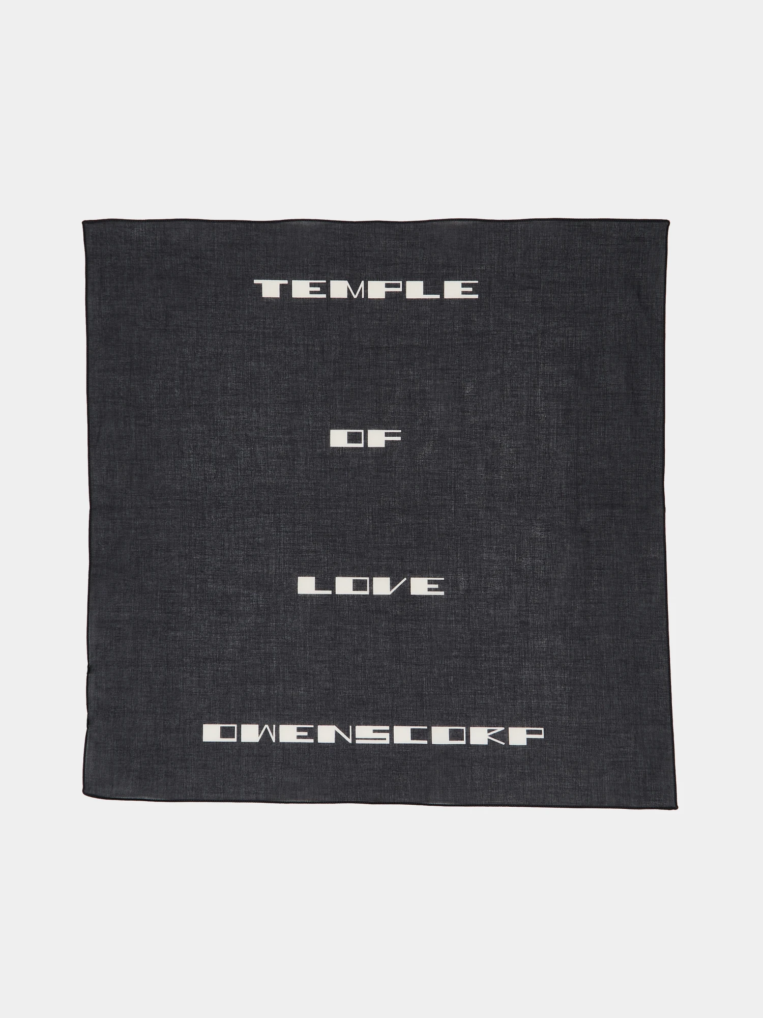 Шарф RICK OWENS DRKSHDW Temple Of Love Black/Milk