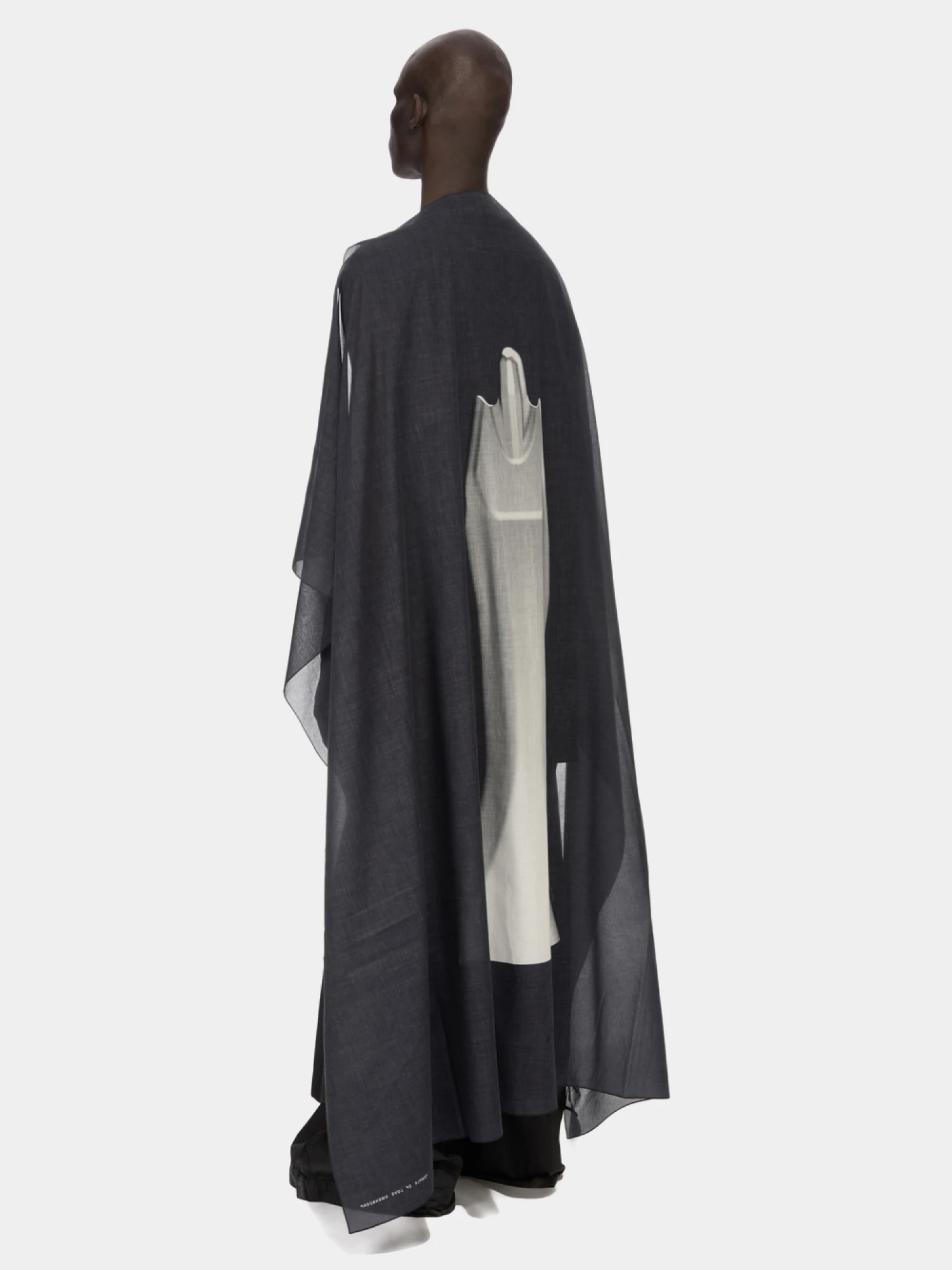 Шарф RICK OWENS DRKSHDW Sister Flag Black/Milk