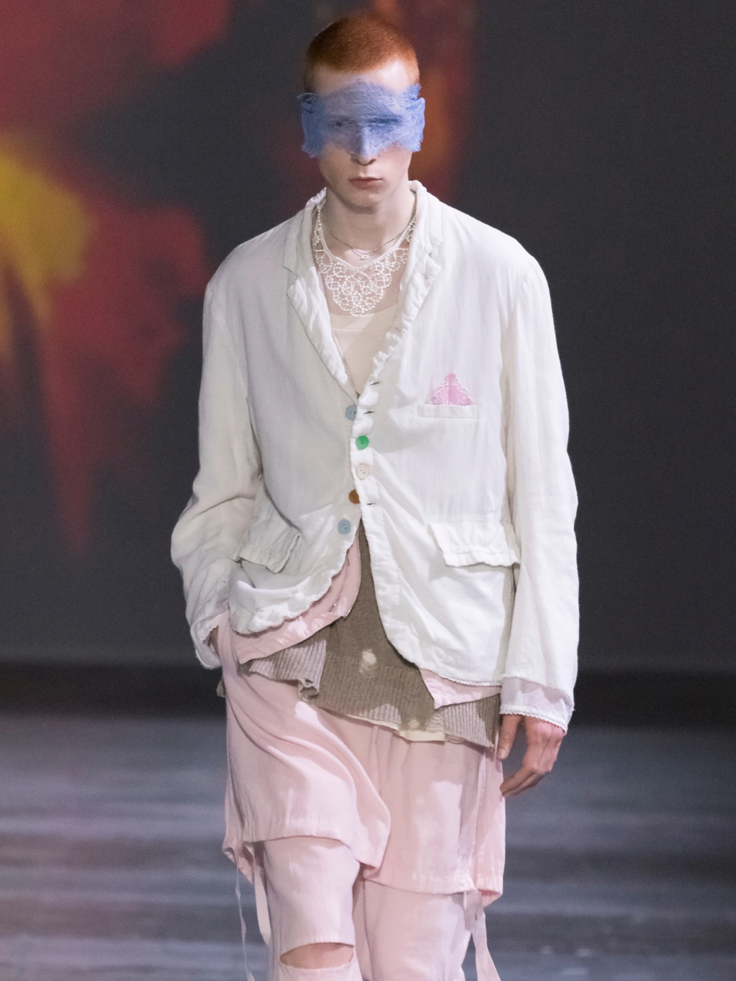 Ожерелье UNDERCOVER Cotton Lace Big Off White