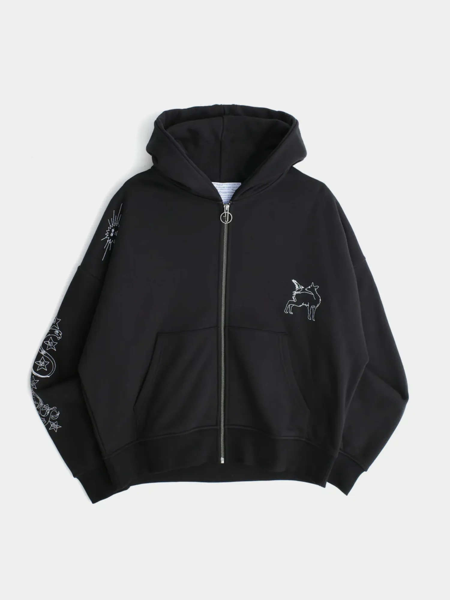 Зип-худи Jungles Jungles LIFE IS MAGIC ZIP HOODIE Black