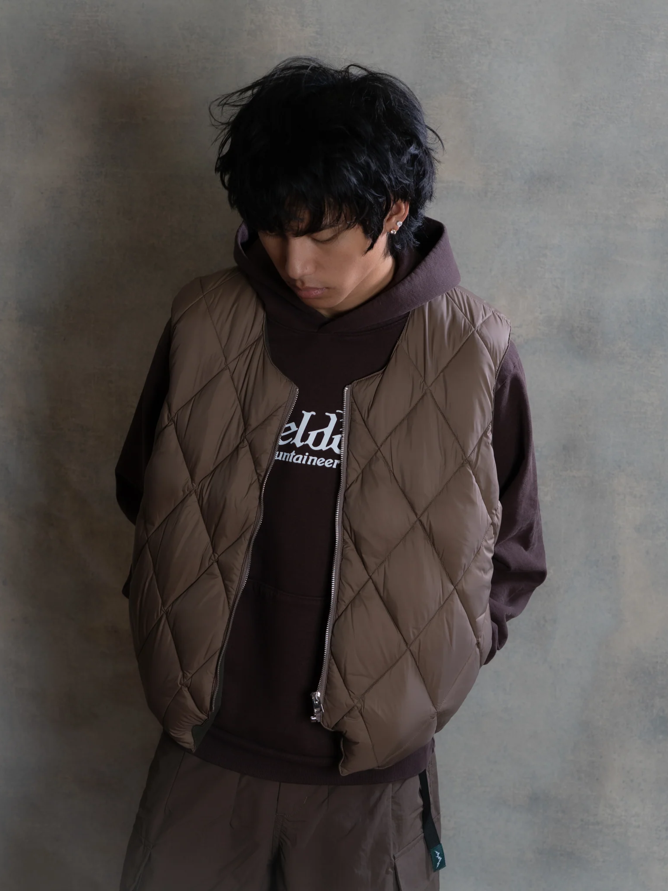 Жилет Afield Out Stone Puffer Vest Brown