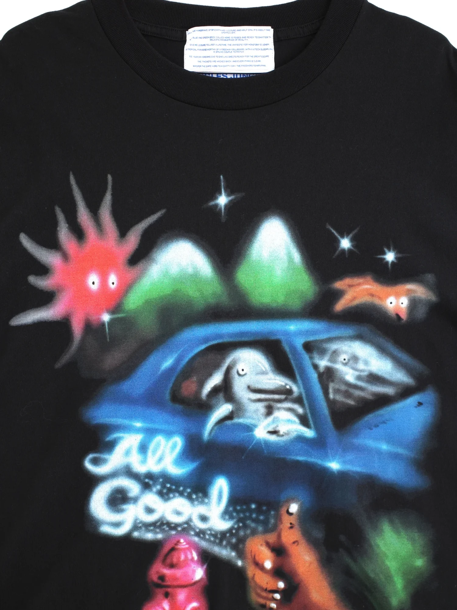 Футболка Jungles Jungles All Good Airbrush Tee Black