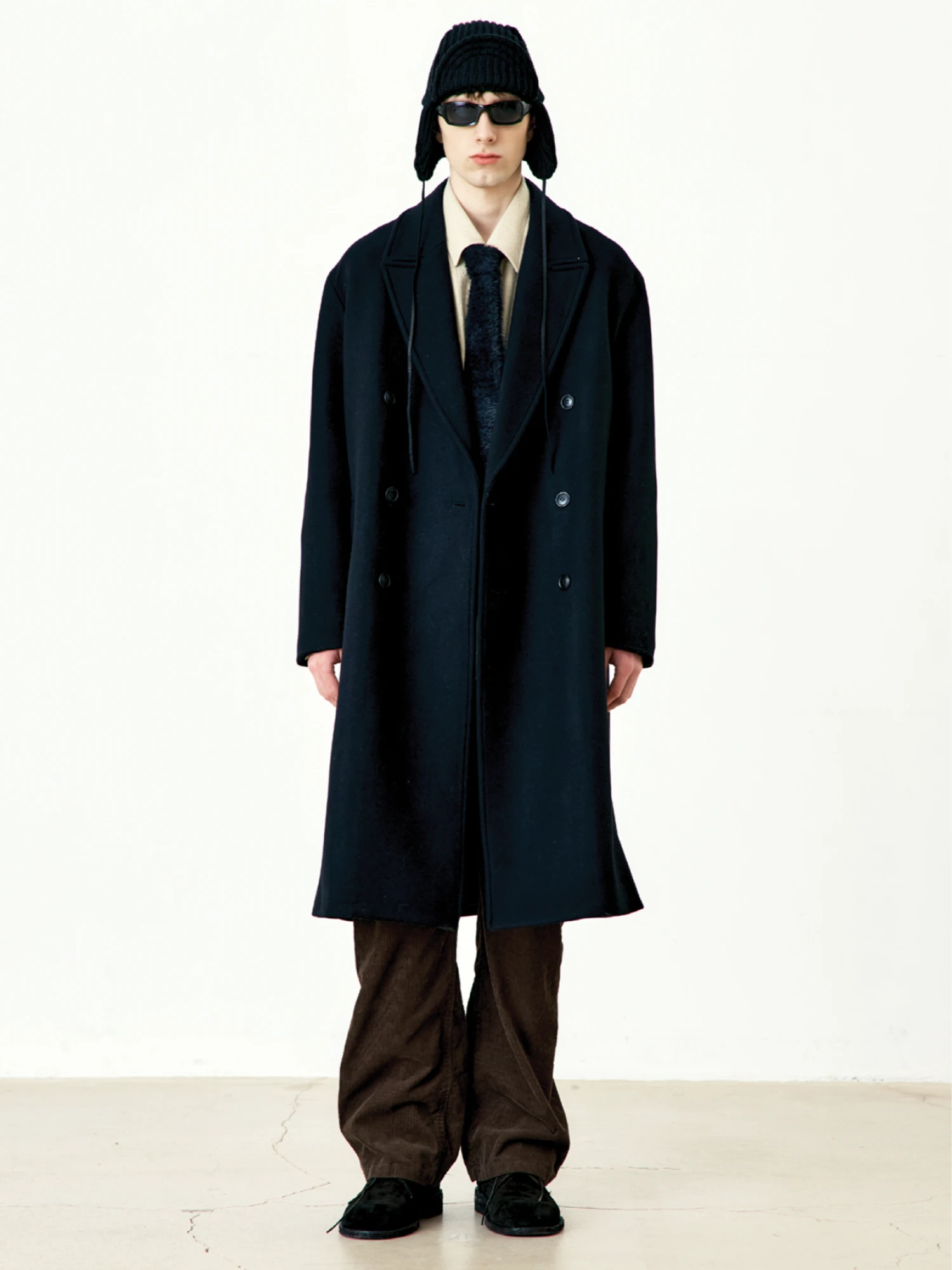 Пальто COOR MTR Over-Fit Double Long Coat Black
