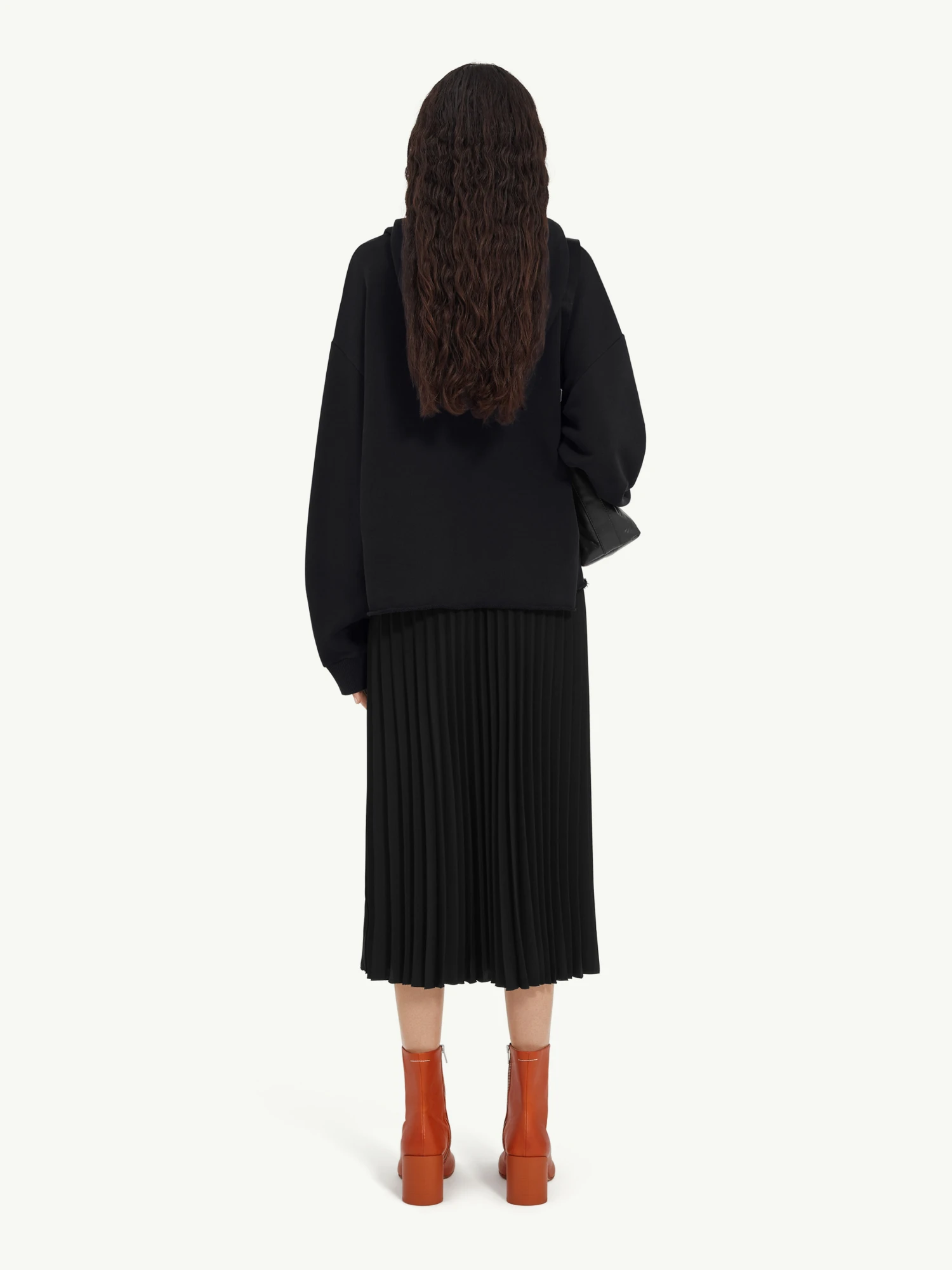 Женское худи MM6 Maison Margiela Unbrushed Black