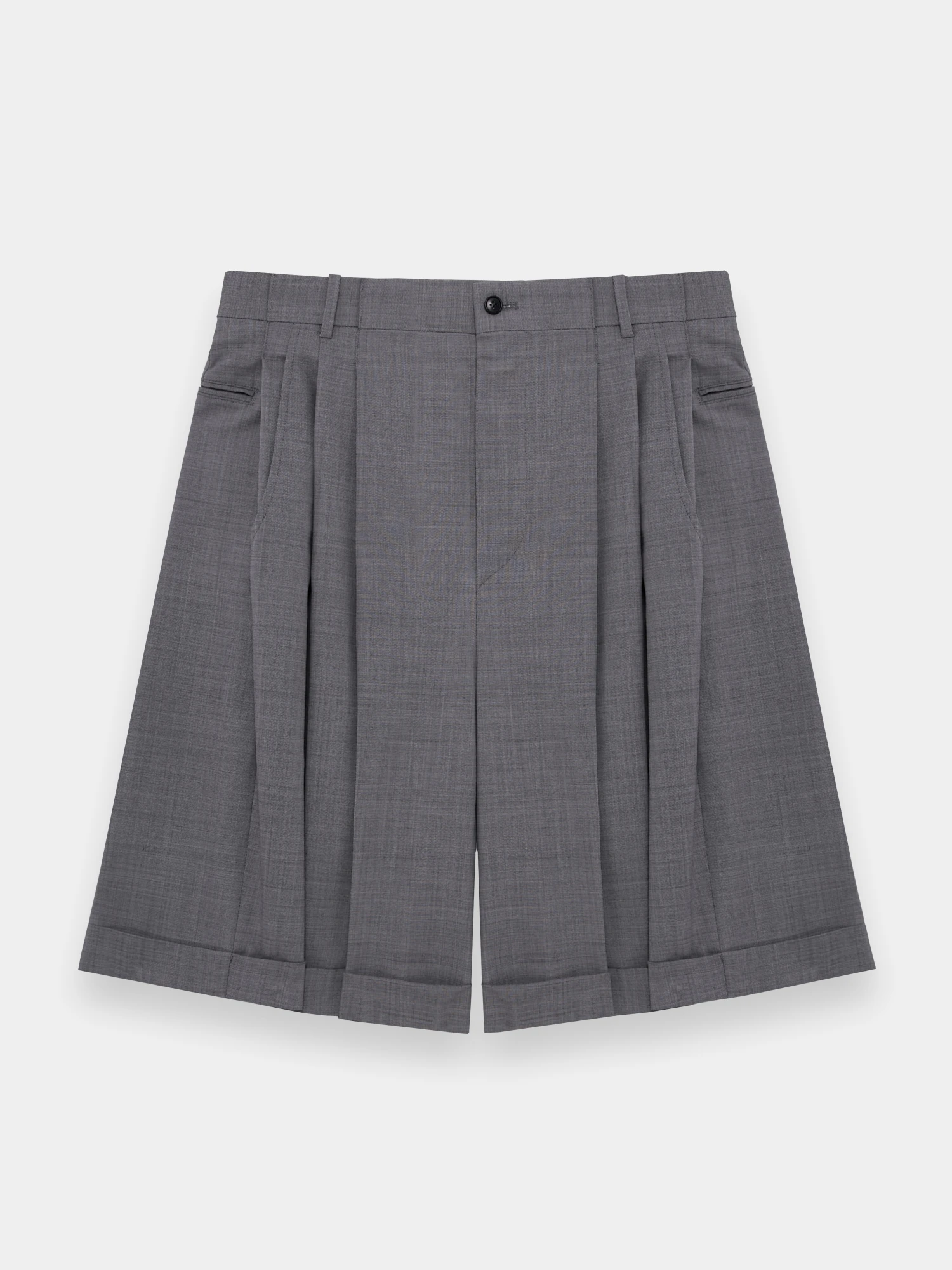 Шорты Hed Mayner Pleated Shorts Medium Grey