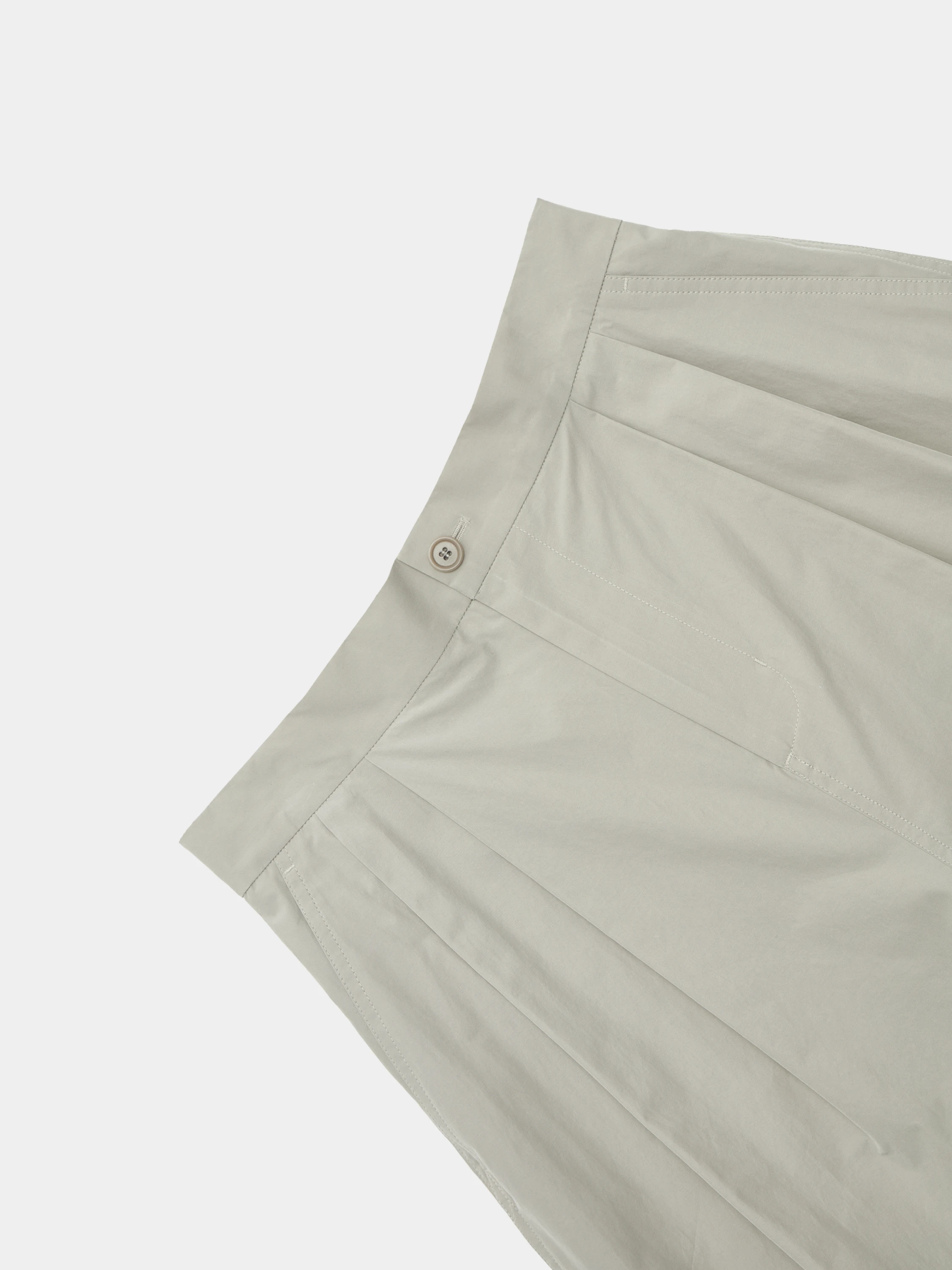 Шорты AMOMENTO Two Tuck Wide Shorts Grey Beige