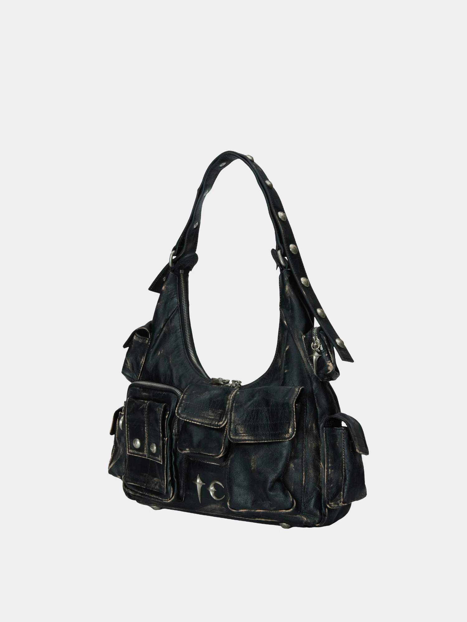 Сумка Thug Club Washed Leather Multi Pocket Black