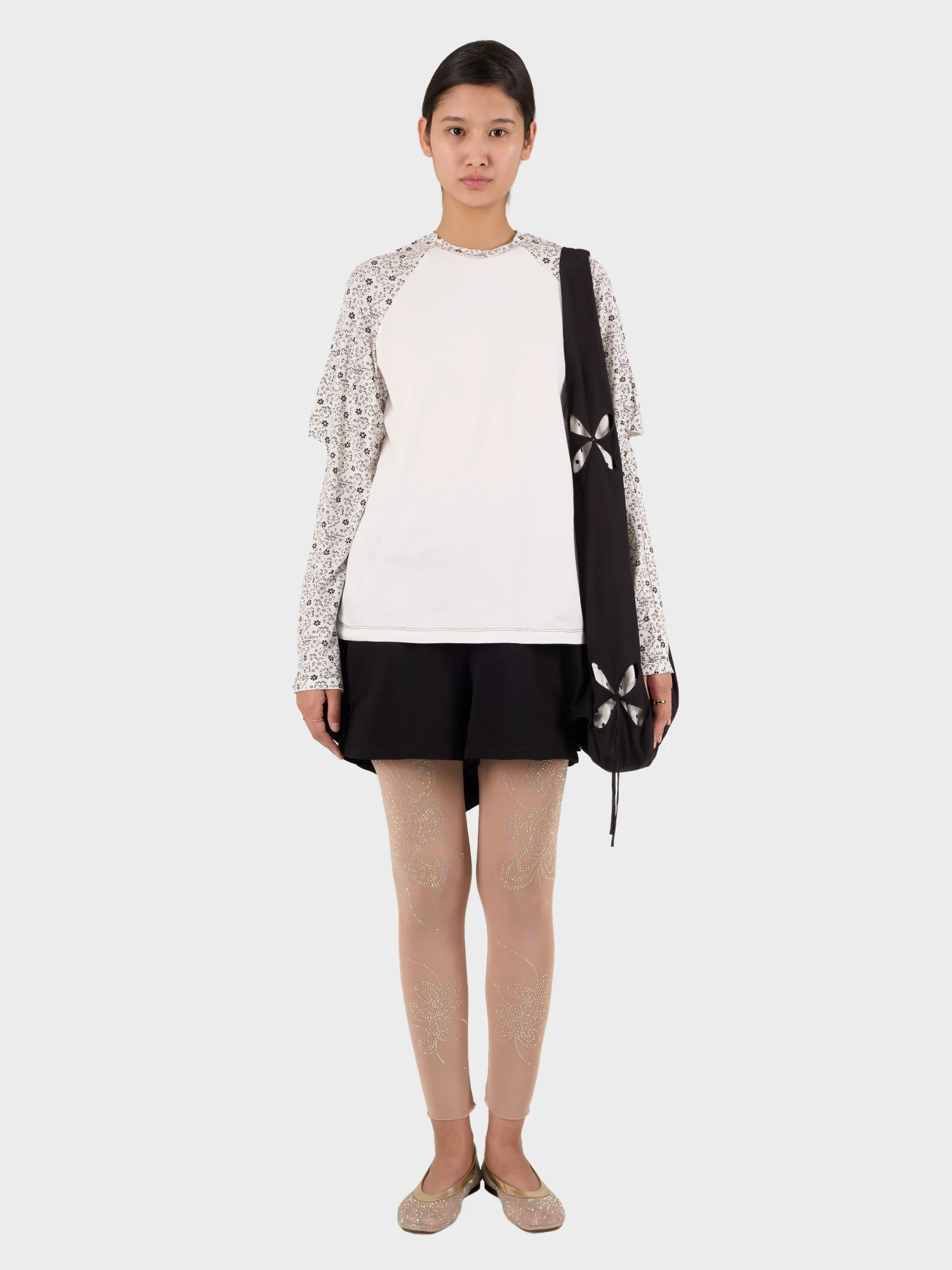 Женский лонгслив J.KIM Scarf L/S White