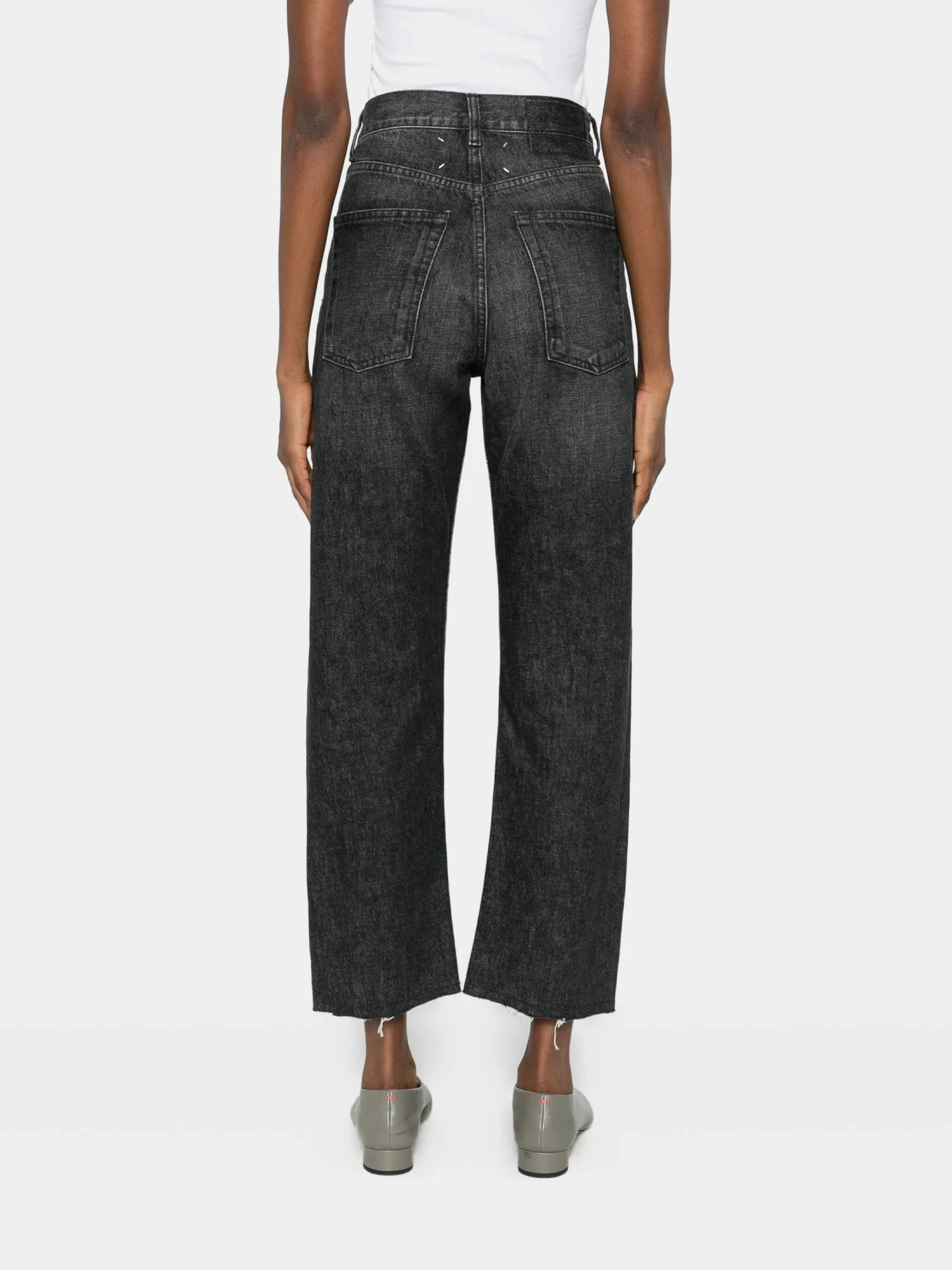 Женские джинсы Maison Margiela Frayed Black
