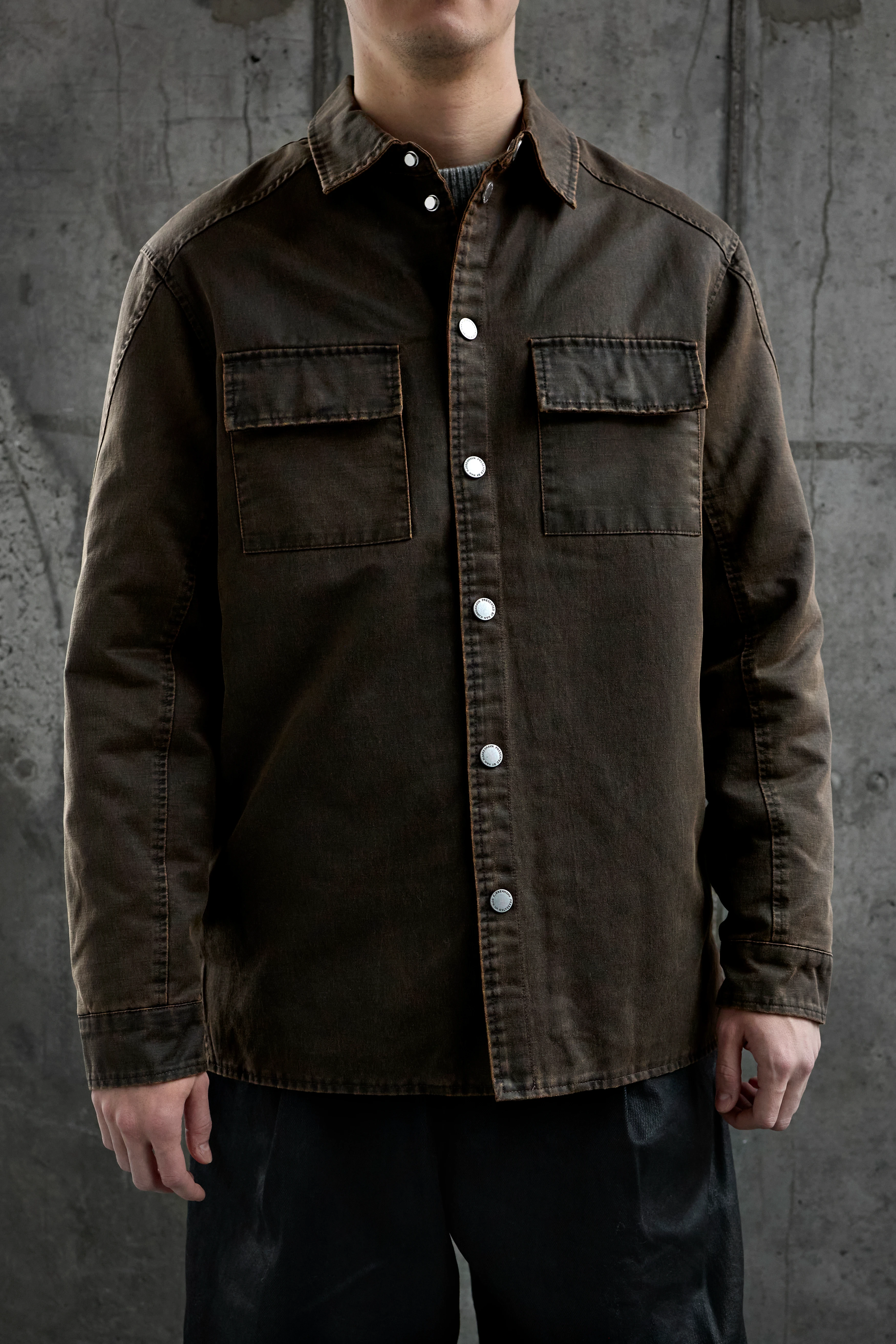 Овершот Han Kjøbenhavn Washed Overshirt Dirty Tint