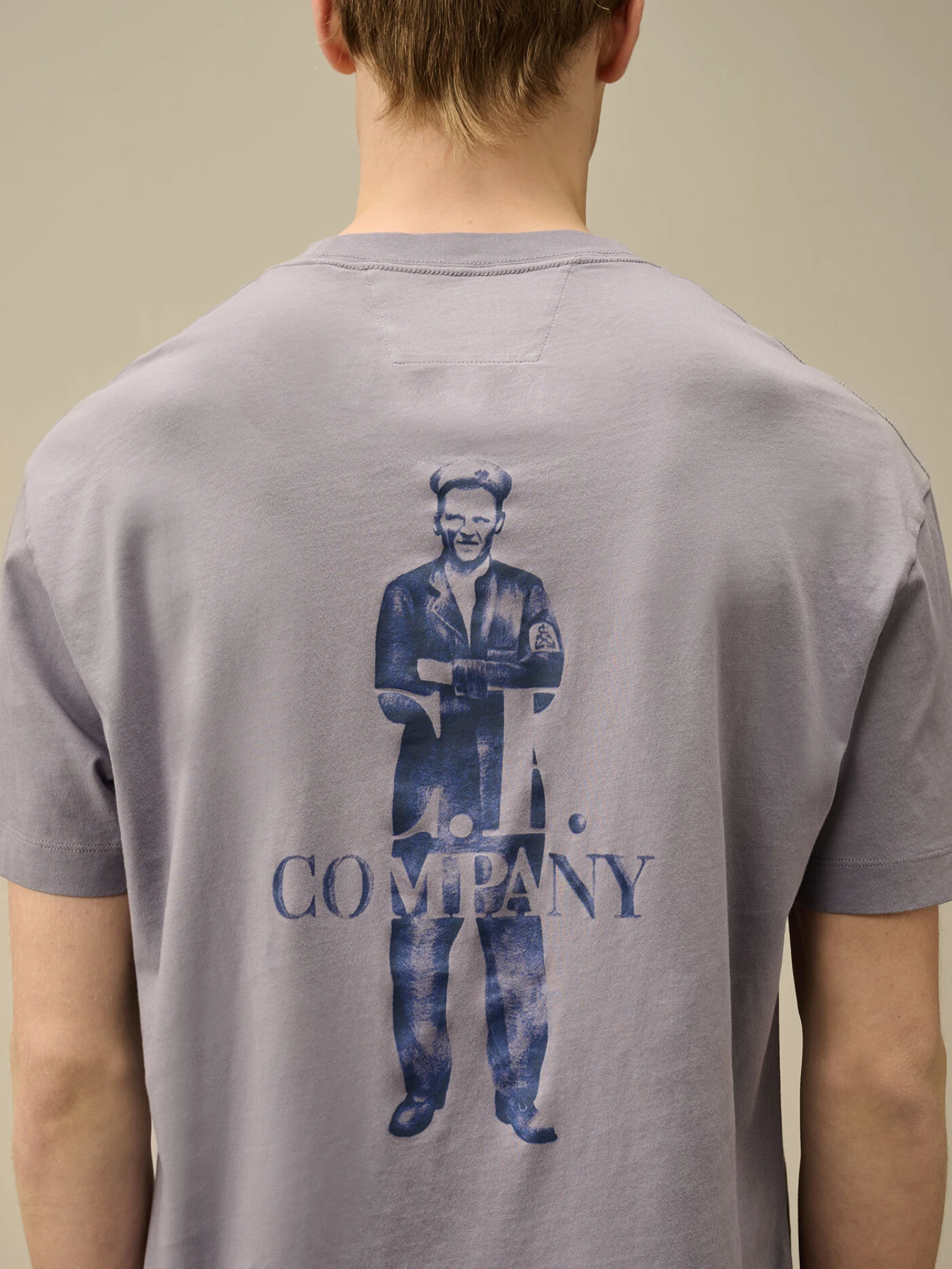 Футболка C.P. Company 30/1 Jersey Logo Lavander Violet