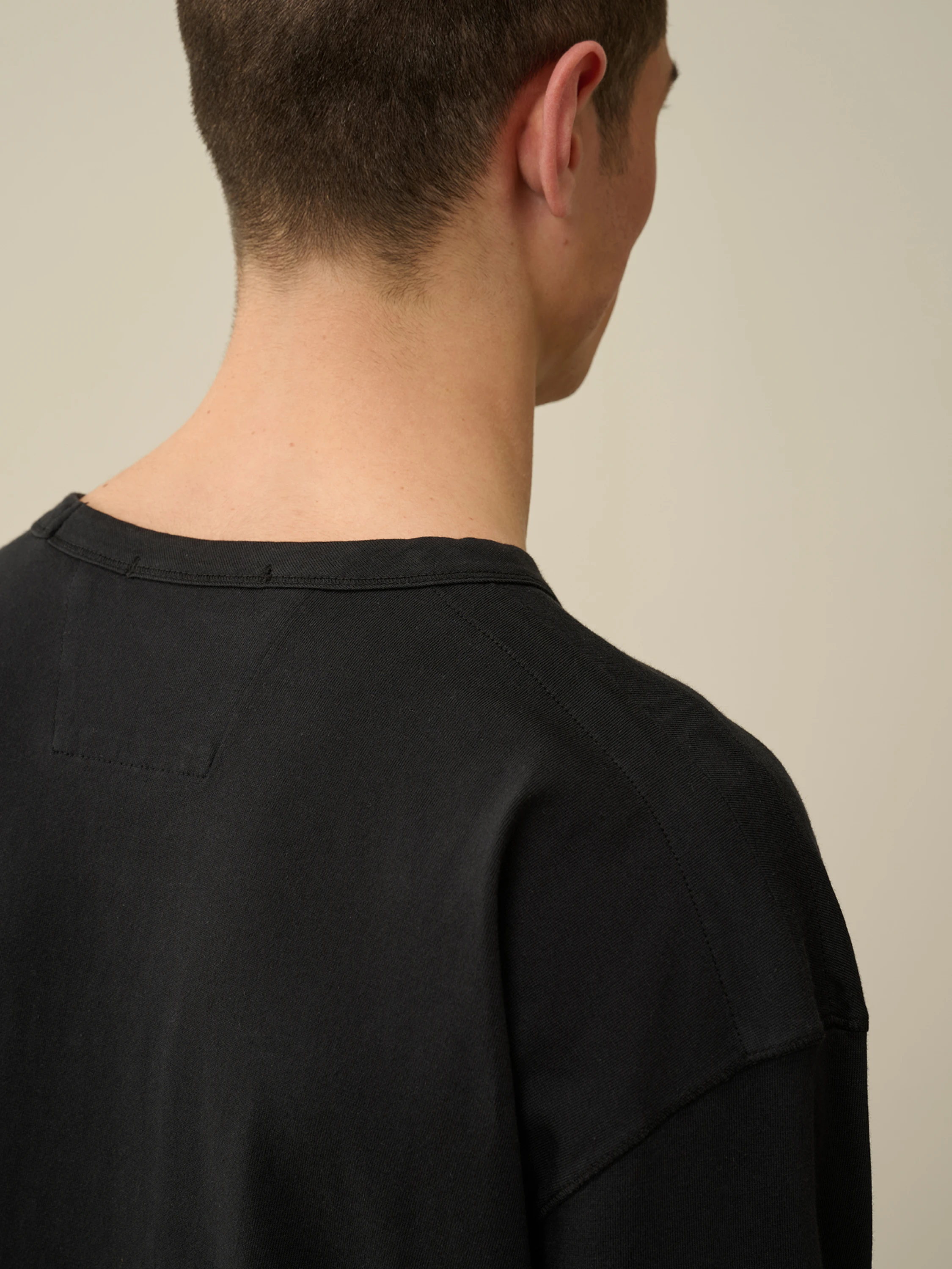 Лонгслив C.P. Company 20/1 Jersey Boxy Black