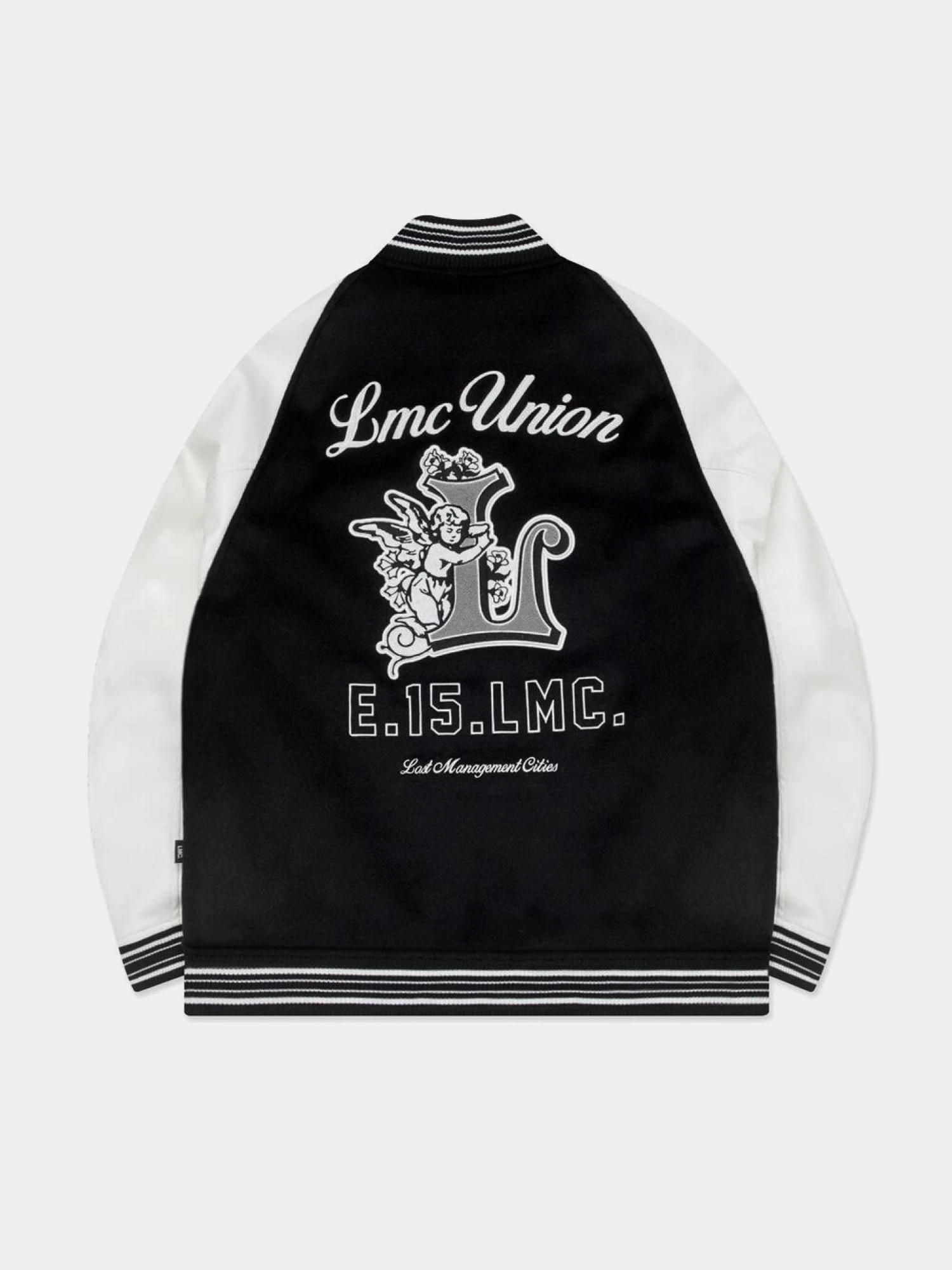Бомбер LMC Union Angel Varsity Jacket Black