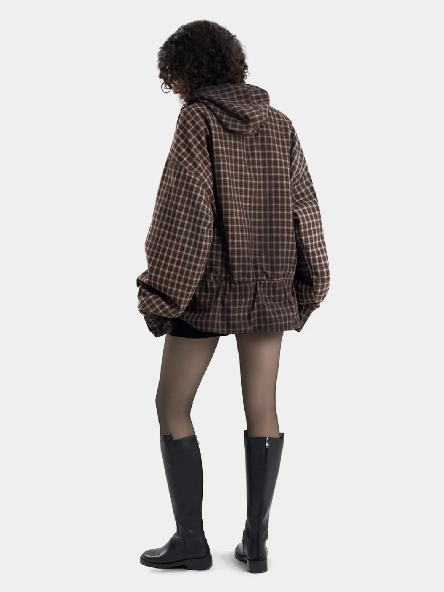 Бомбер с капюшоном MADFRENZY OVERSIZED Black
