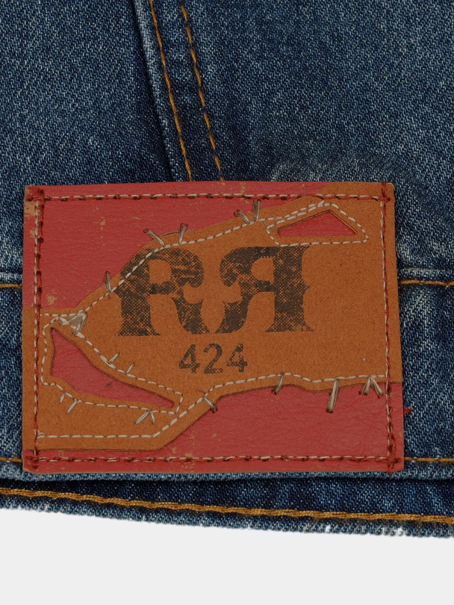 Джинсовая куртка 424 x Rock Revival RR Alias Trucker Dark Washing