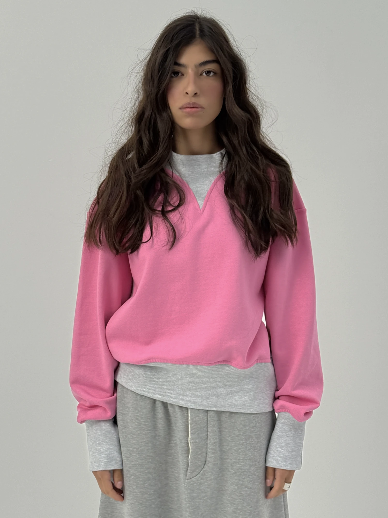 Свитшот Siniy Vsadnik Tiger Sweatshirt Pink/Melange