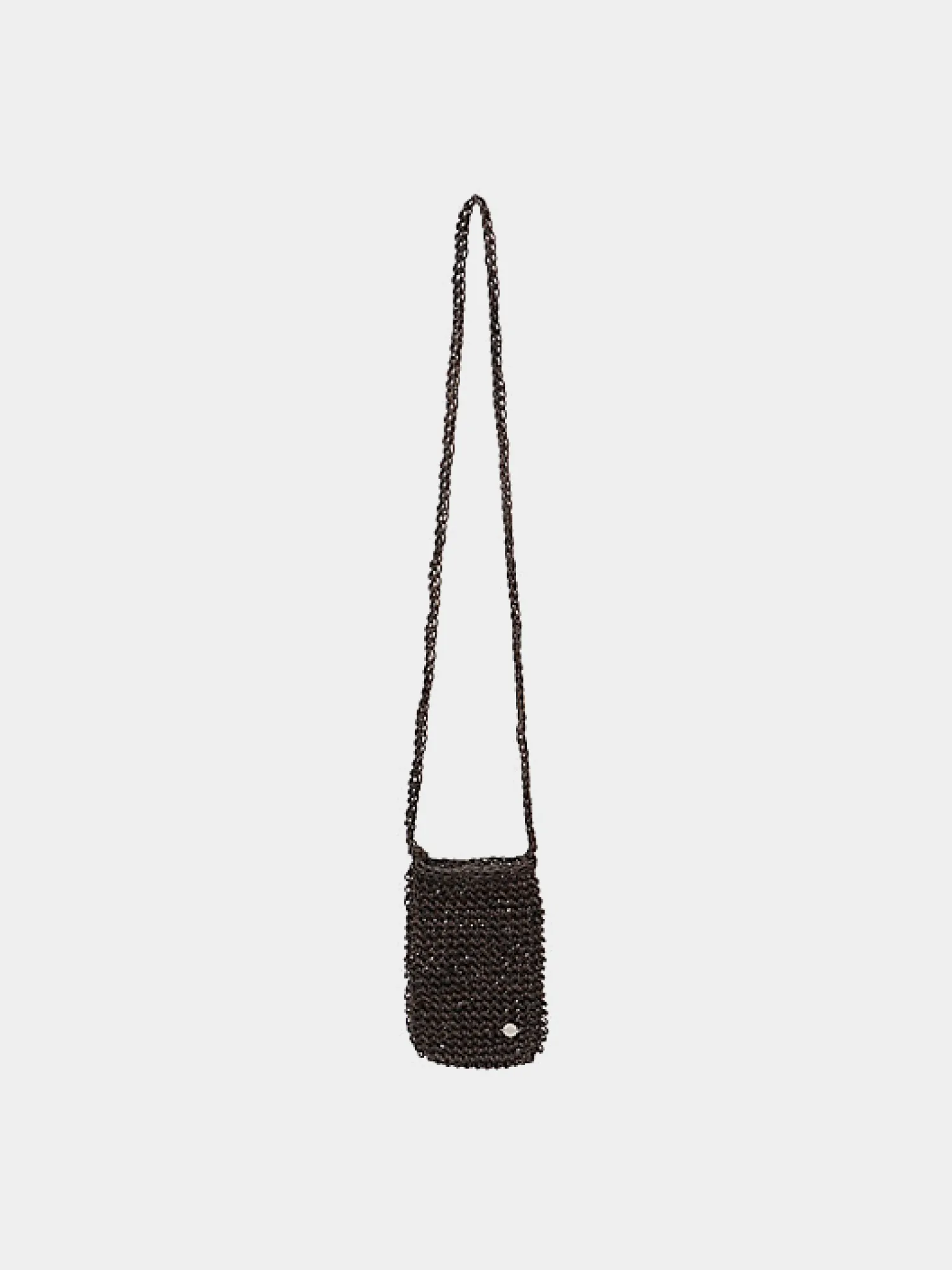 Сумка AMOMENTO Mini Handmade Leather Net Brown