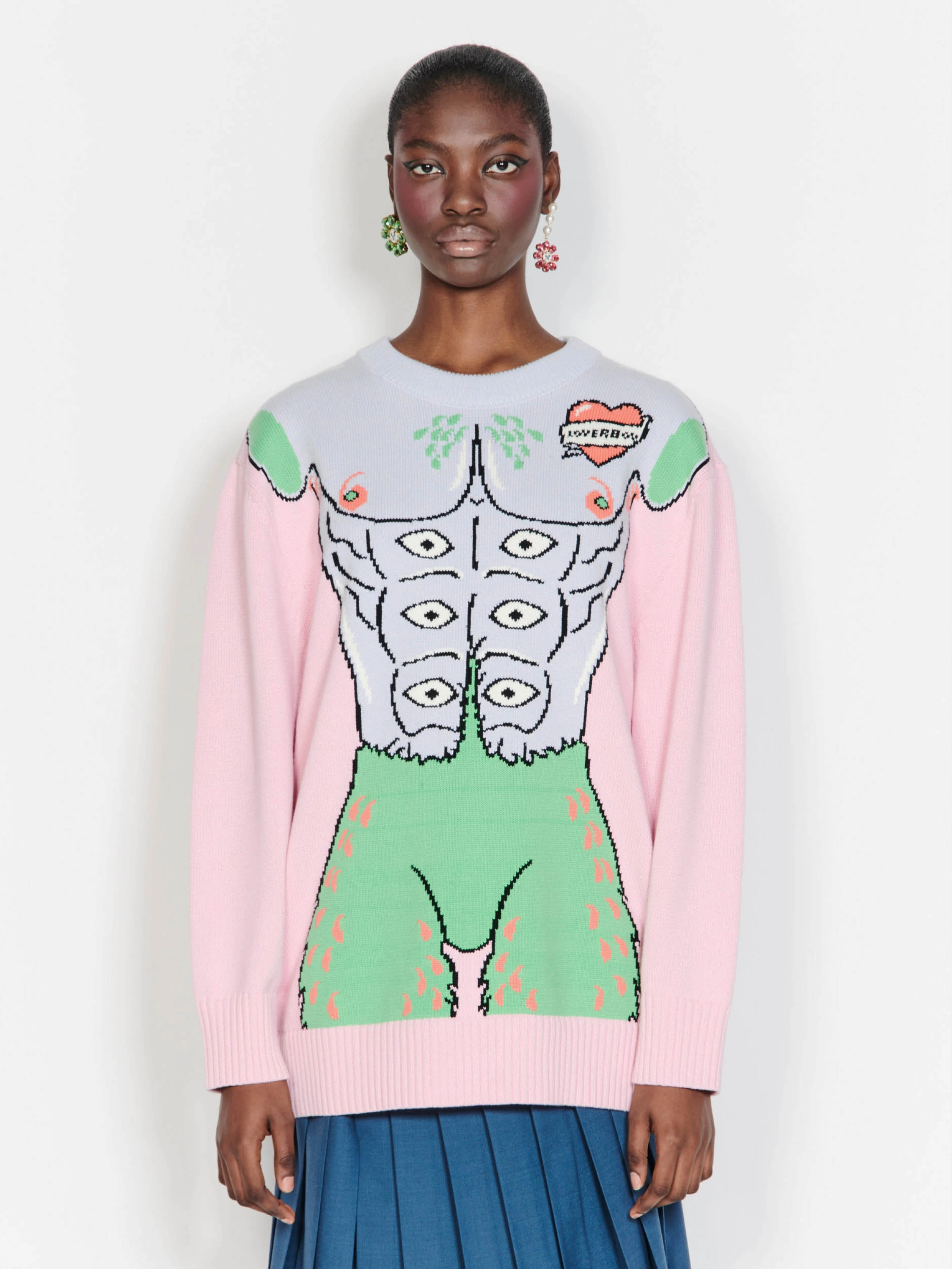 Женский свитер Charles Jeffrey Loverboy Sexy Beasts Pink