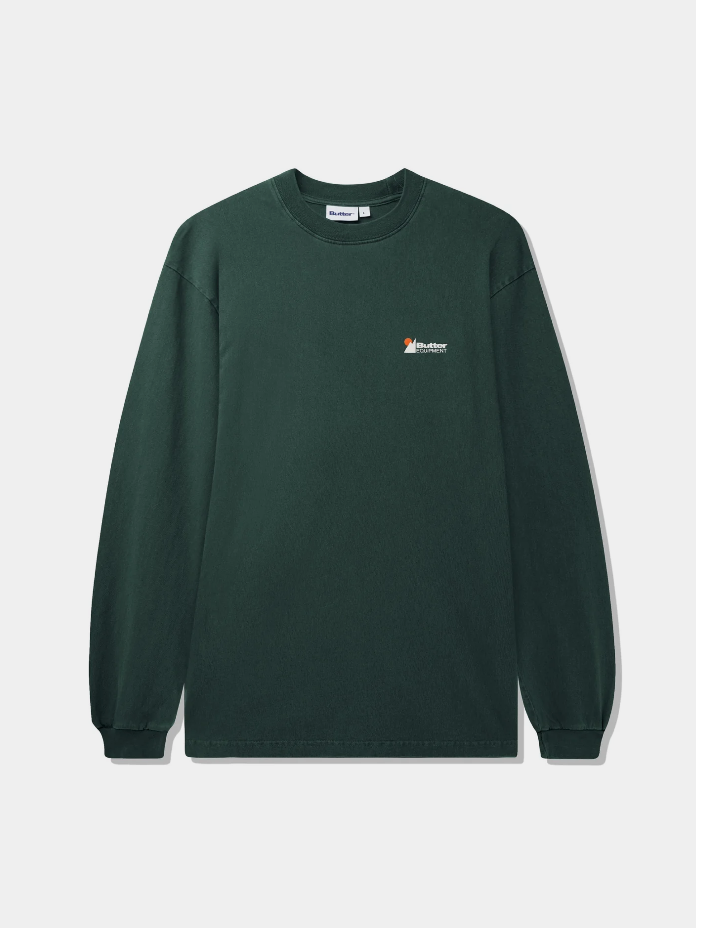 Лонгслив Butter Goods Pigment Dye L/S Tee Forest