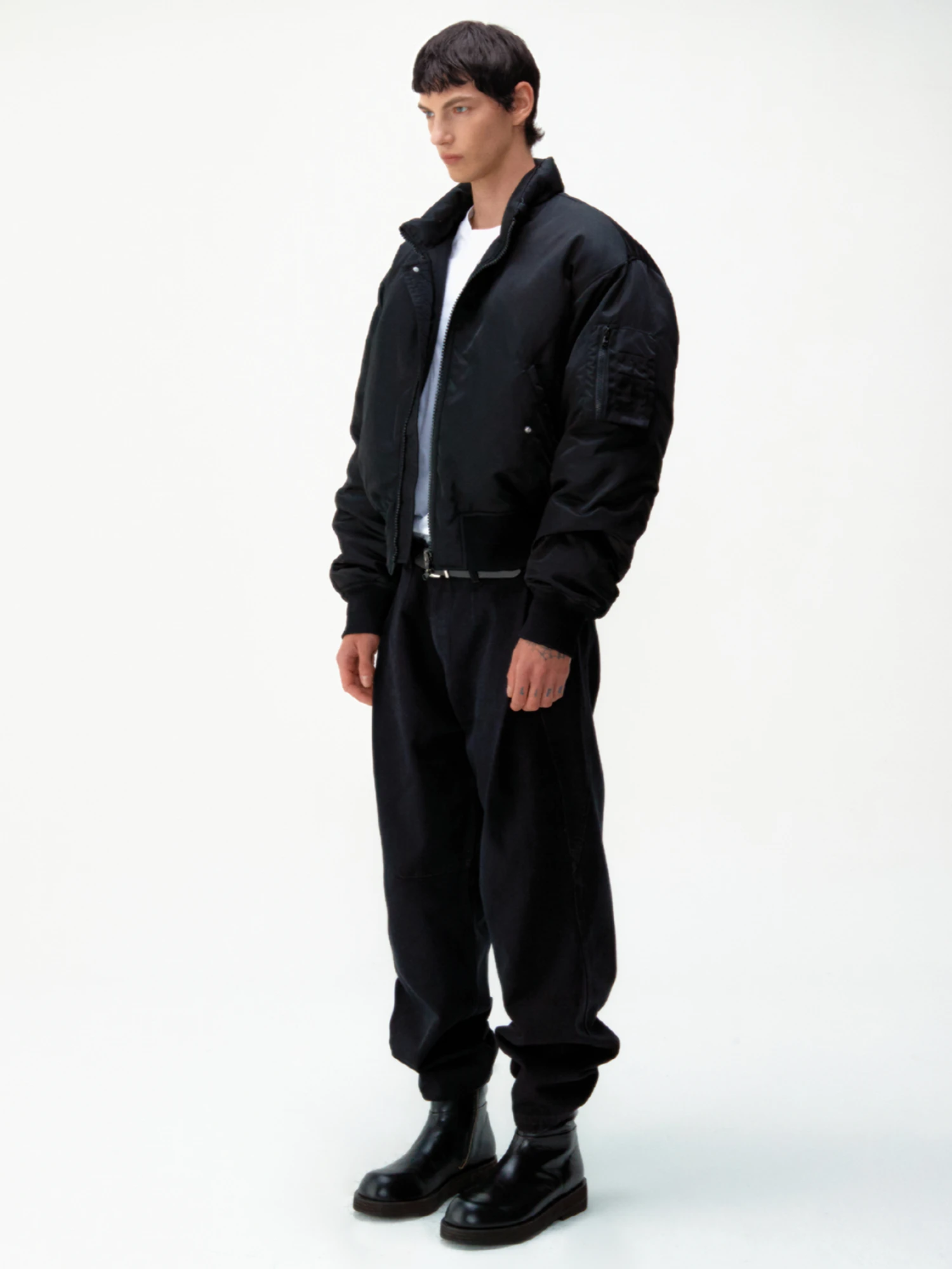 Пуховик COOR Stand Collar Neck Down Puffer Black