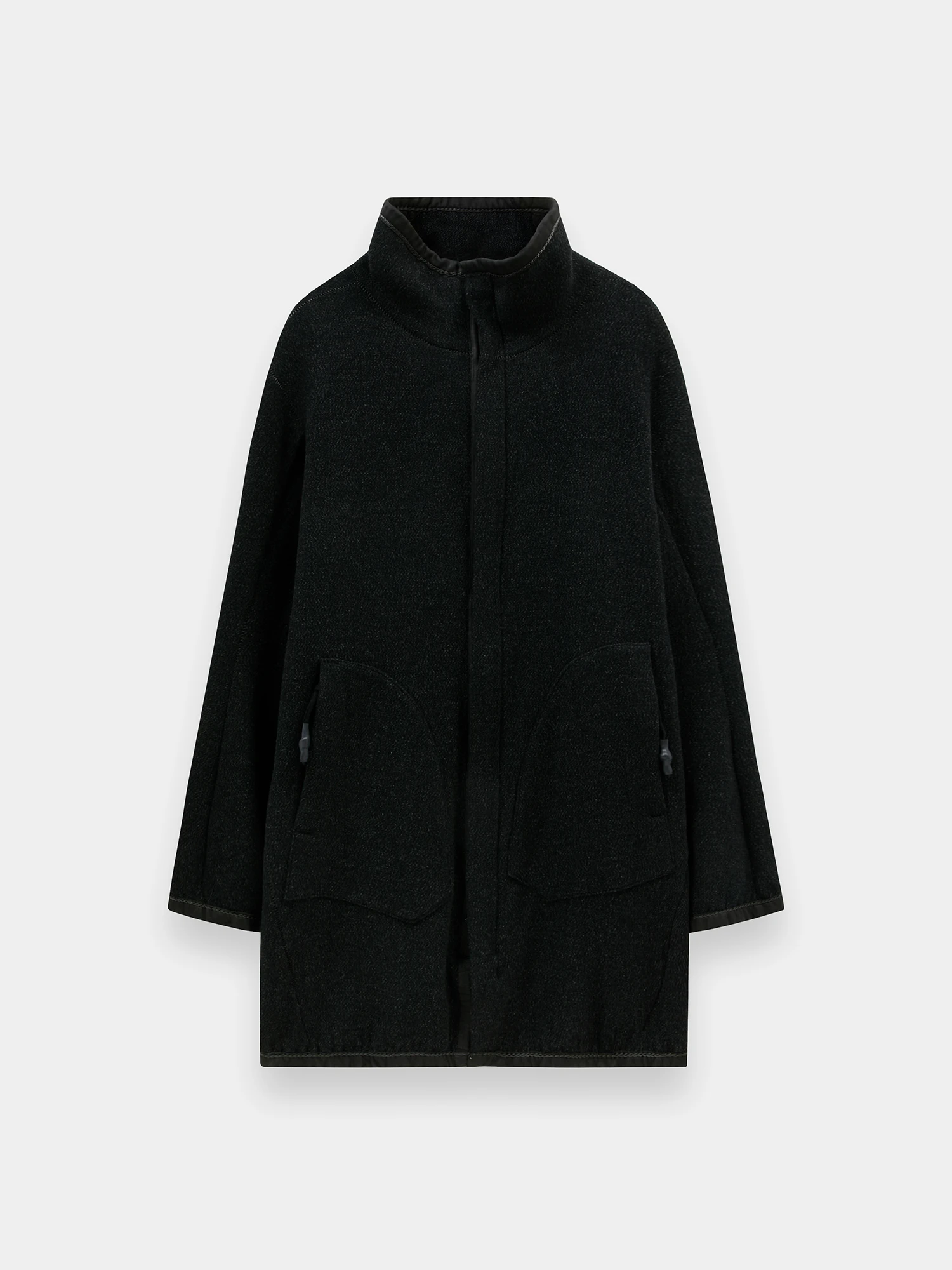 Пальто ISAAC SELLAM Mantel Highcoat Laine Unique Anthrazit