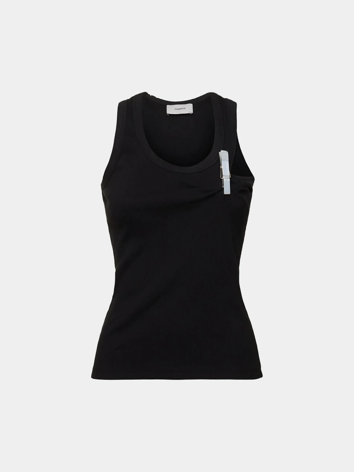 Женская майка Coperni Washing Clip Rib Black
