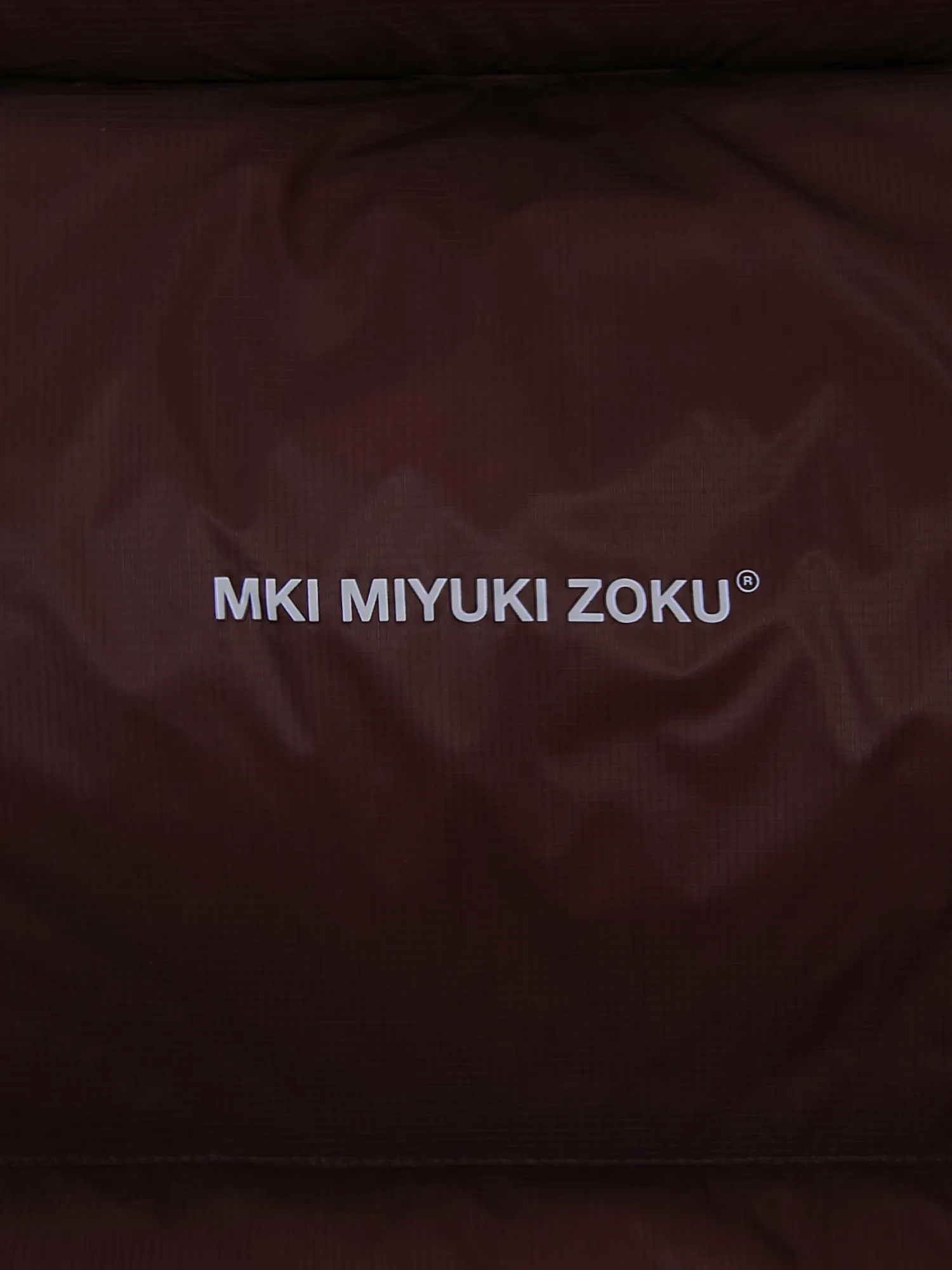Пуховик MKI MIYUKI ZOKU Translucent Funnel Neck Bubble Raisin