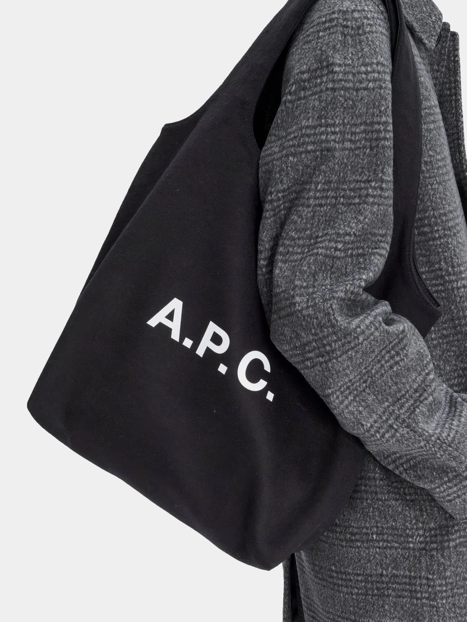Тоут A.P.C. Ninon Woollen Tote Noir