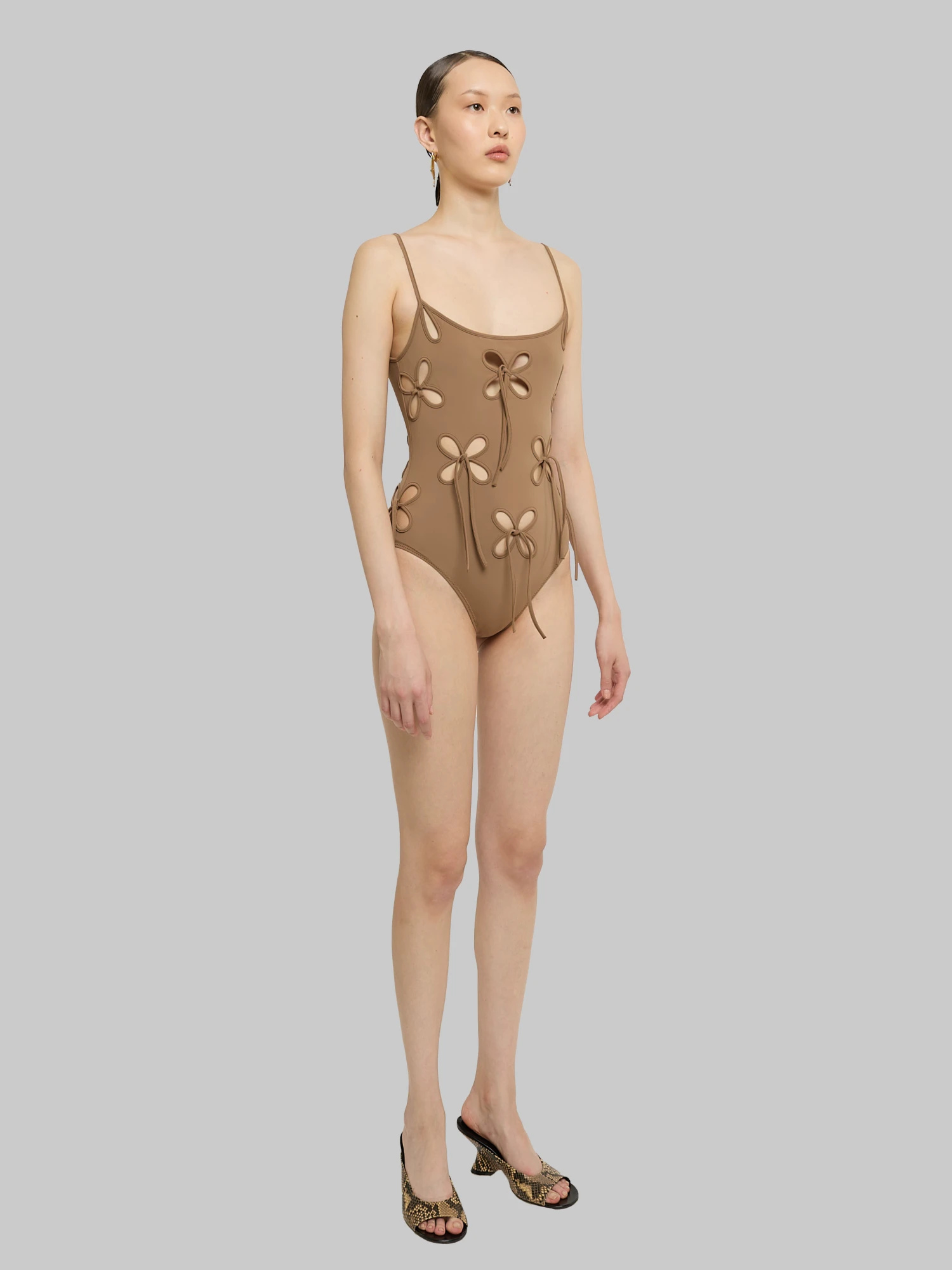Женский купальник J.KIM Chilla Petal One Piece Camel