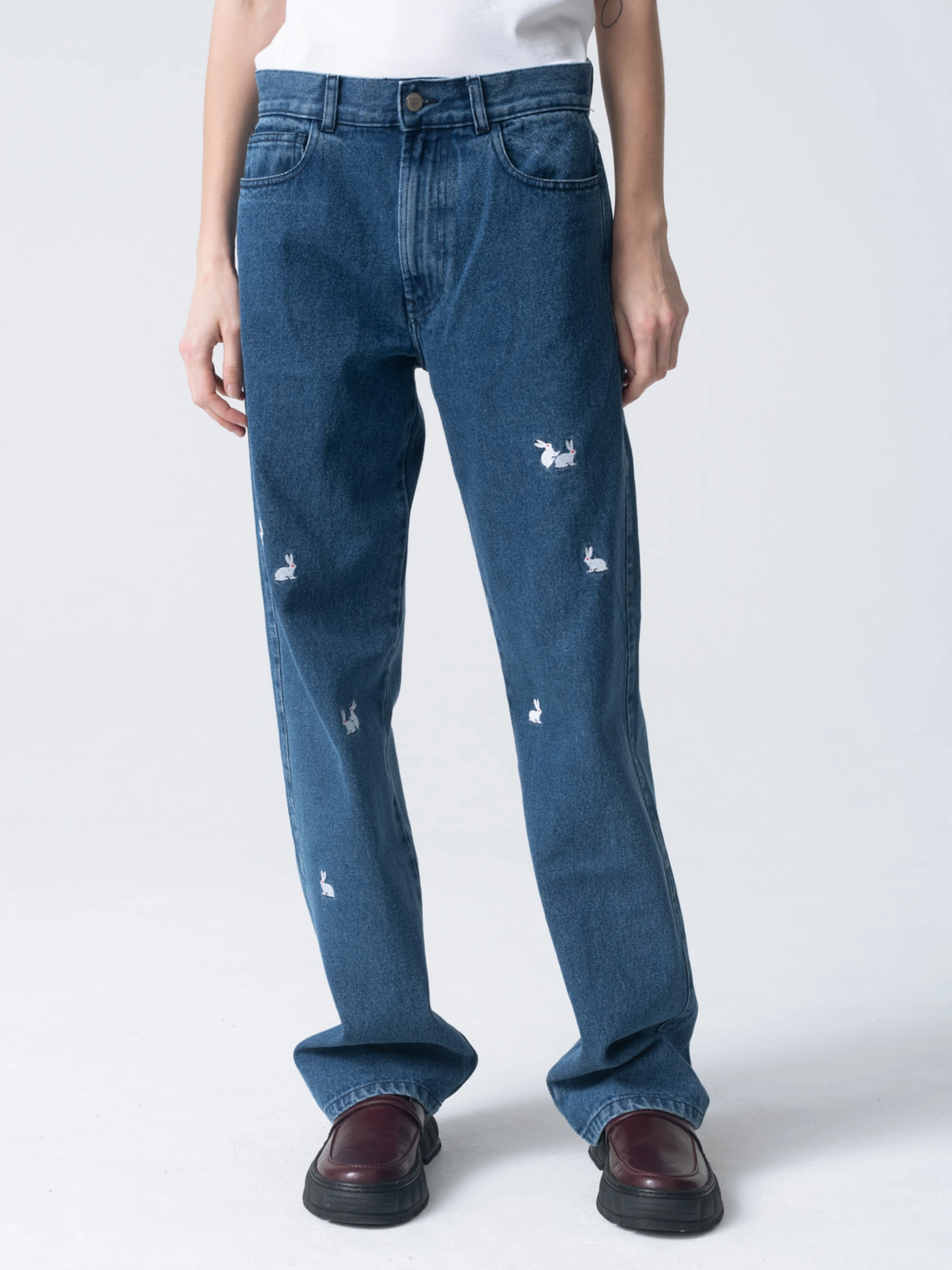 Джинсы Carne Bollente A Millionhare Washed Blue