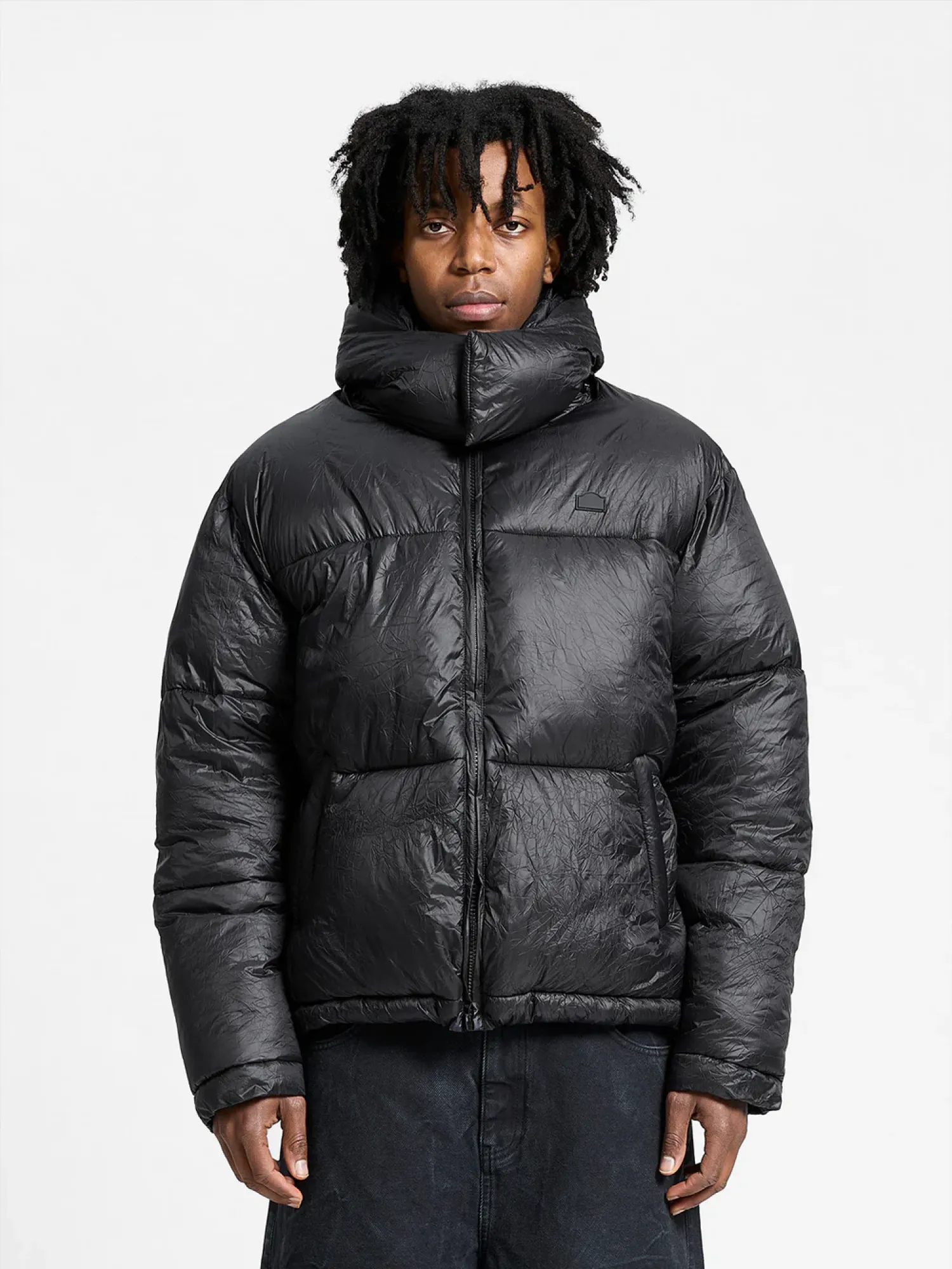 Пуховик RETERNITY Wrinkled Puffer Jacket Black