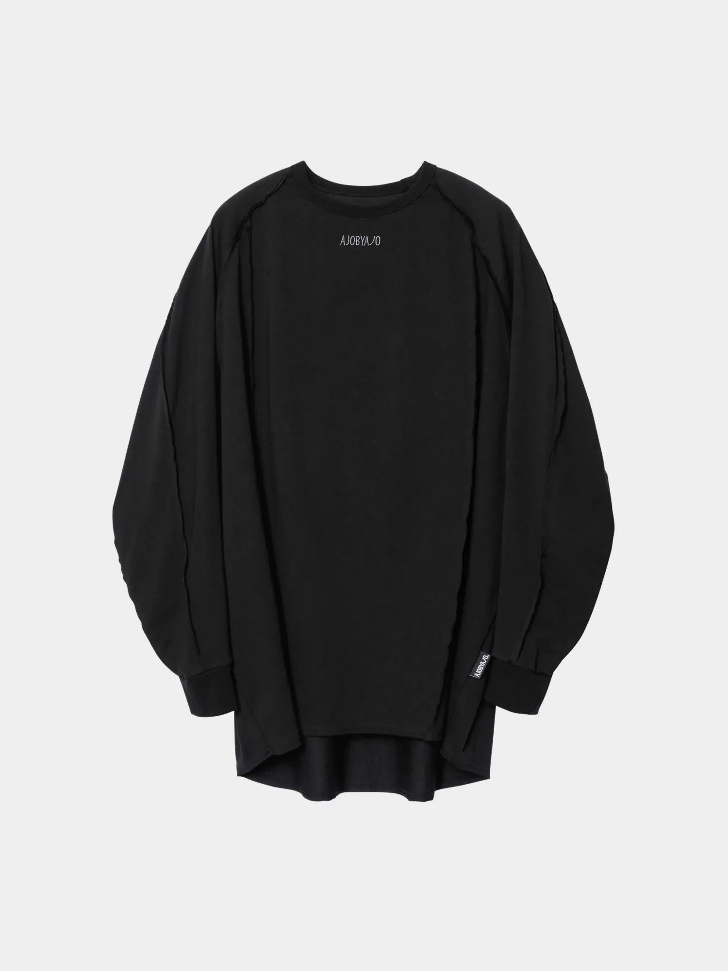Лонгслив AJOBYAJO Raw Edge Sculpted Black