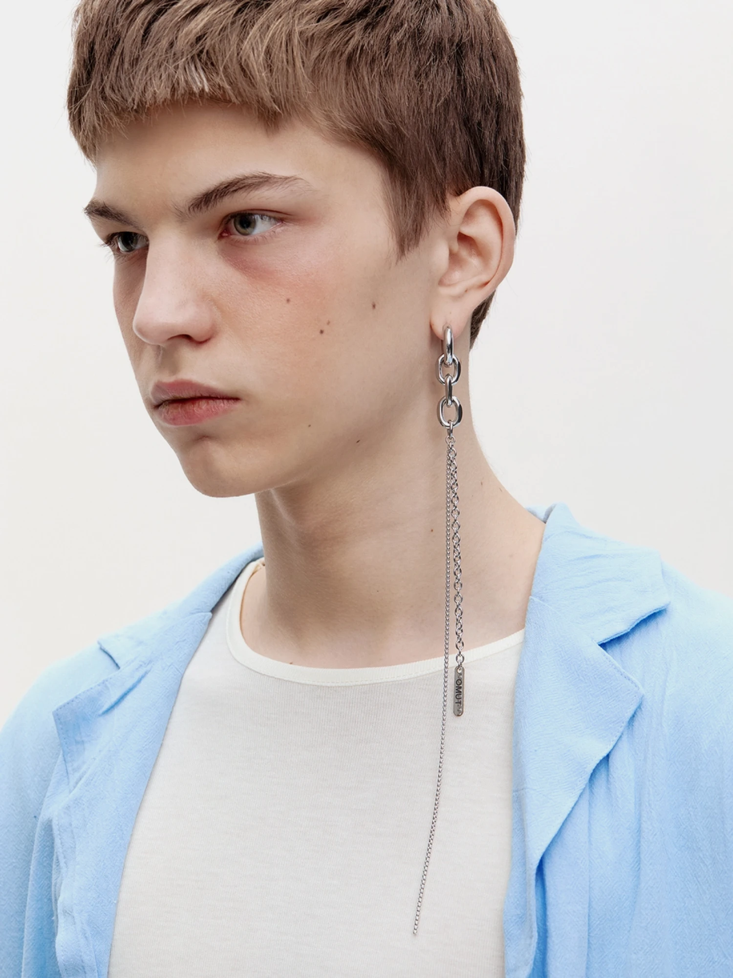 Удлиненная моносерьга OMUT Double Long