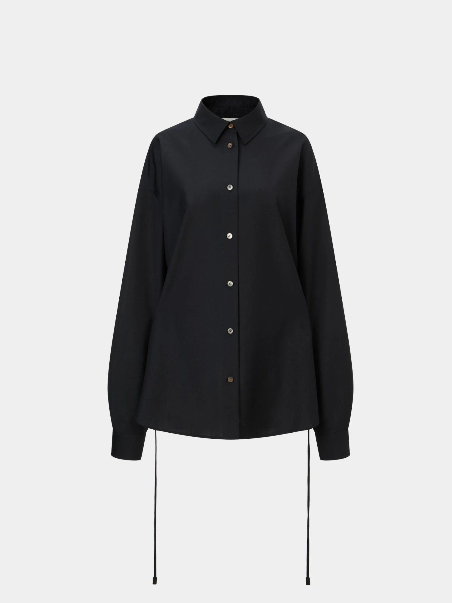 Женская рубашка LE17SEPTEMBRE Back Waist Dark Navy