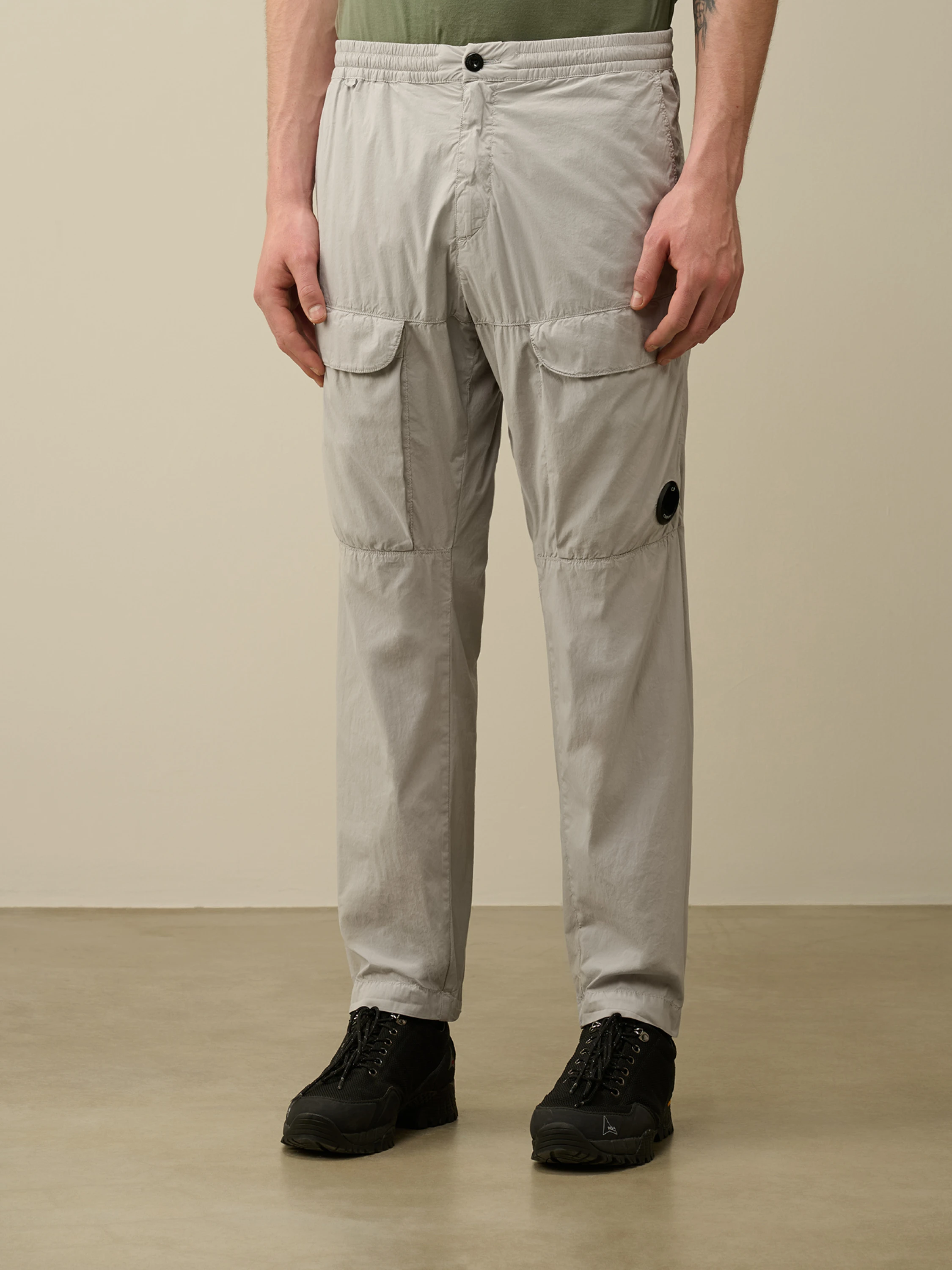 Брюки C.P. Company 50 Fili Stretch Loose Cargo Drizzle Grey