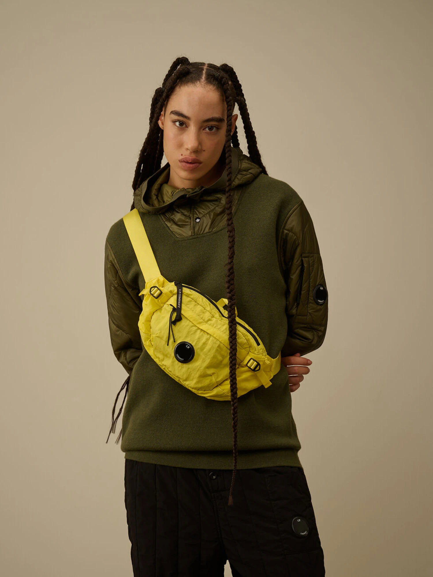 Сумка C.P. Company Nylon B Lens Crossbody Green Sheen