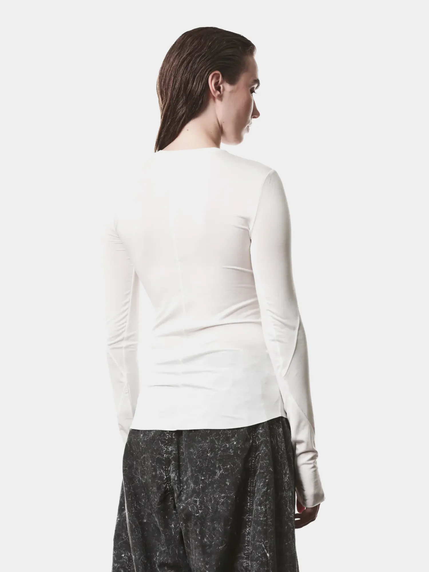 Женский лонгслив thom/krom W TS 605 Off White