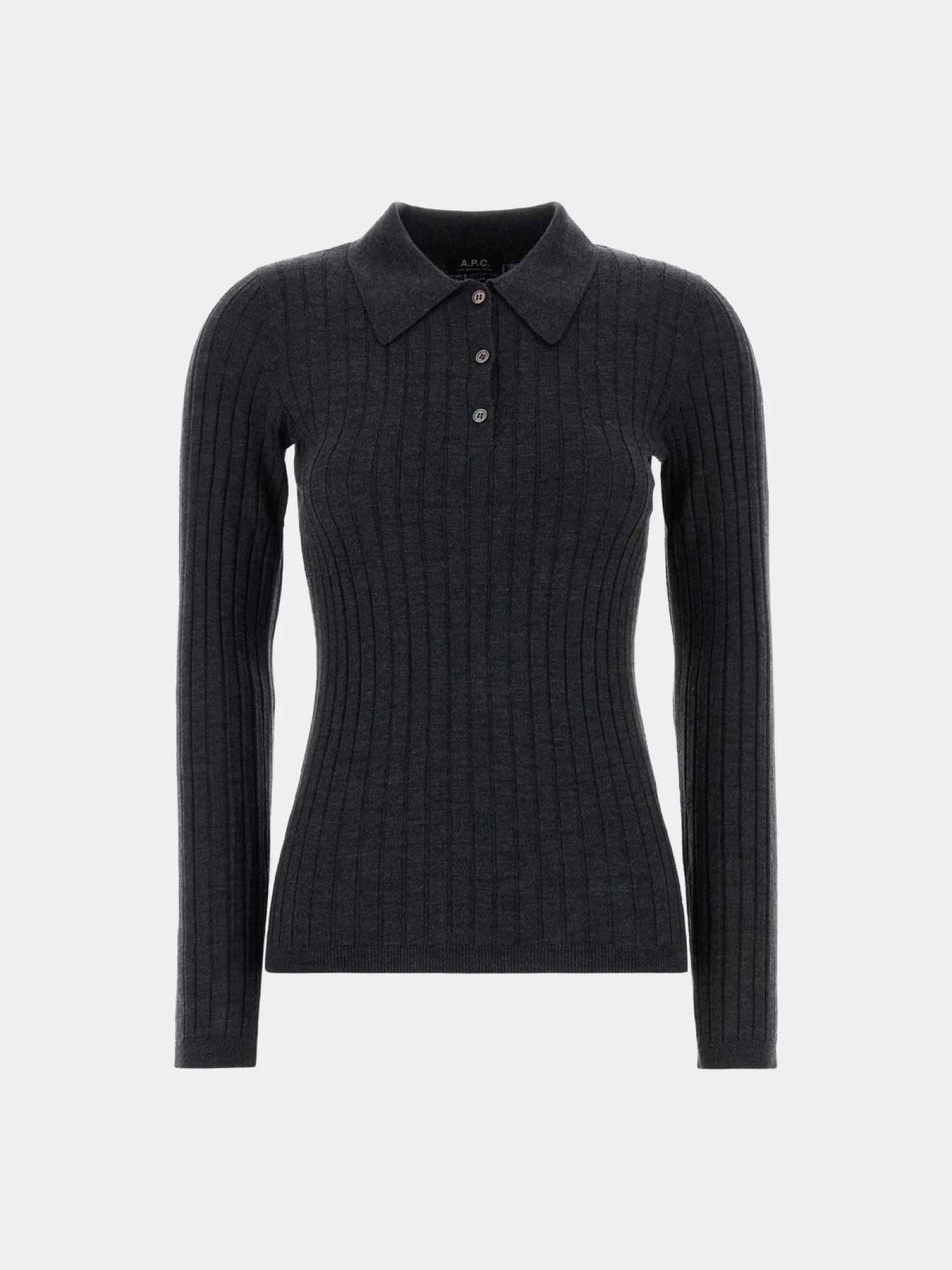 Женское поло A.P.C. A Petites Cotes Anthracite