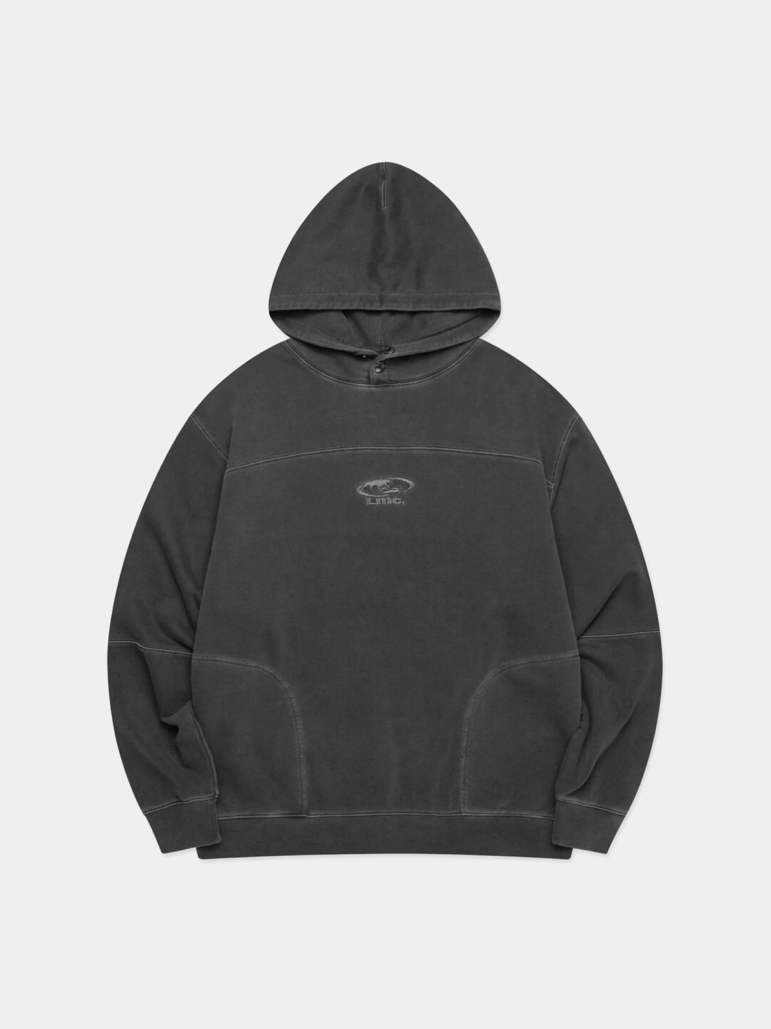 Худи LMC Pigment Dyed Oval Globe Hoodie Black