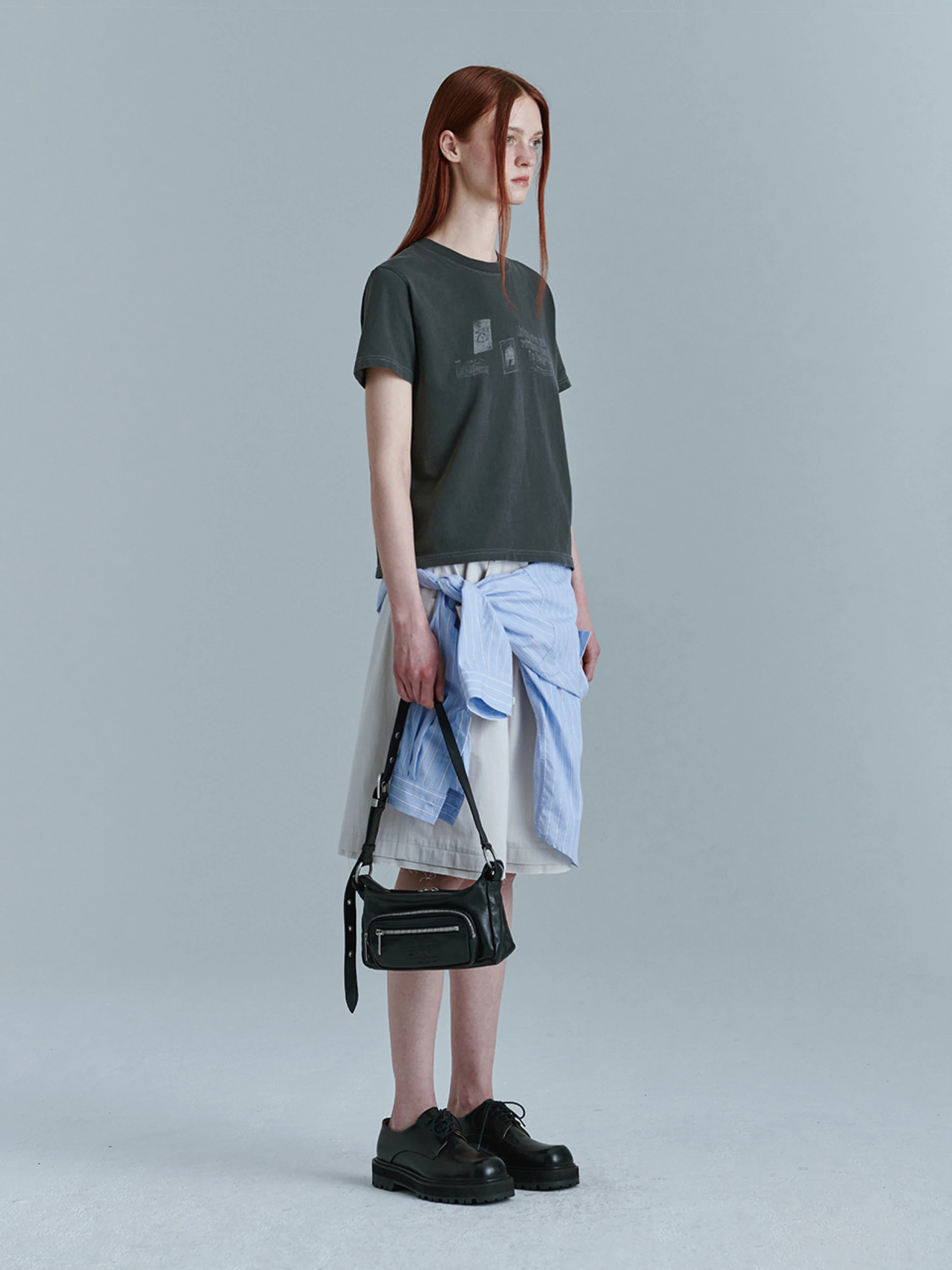 Сумка MARGESHERWOOD Outpocket Hobo Mini Black Glossy Plain